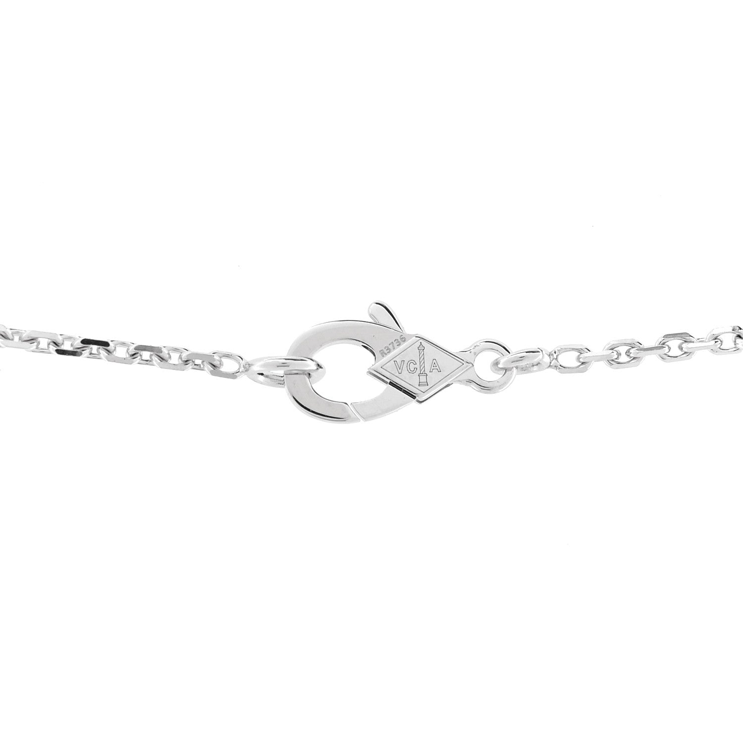 ヴァンクリーフ&アーペル ヴィンテージアルハンブラ ペンダントネックレス ダイヤモンド 18K ホワイトゴールド VAN CLEEF & ARPELS VINTAGE ALHAMBRA PENDANT NECKLACE DIAMOND 18K WHITE GOLD
