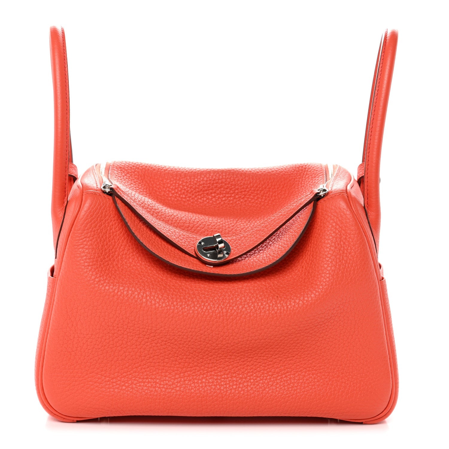 エルメス リンディ 26 Feu トリヨンクレマンス シルバー金具 HERMES LINDY 26 FEU TAURILLON CLEMENCE SILVER HARDWARE