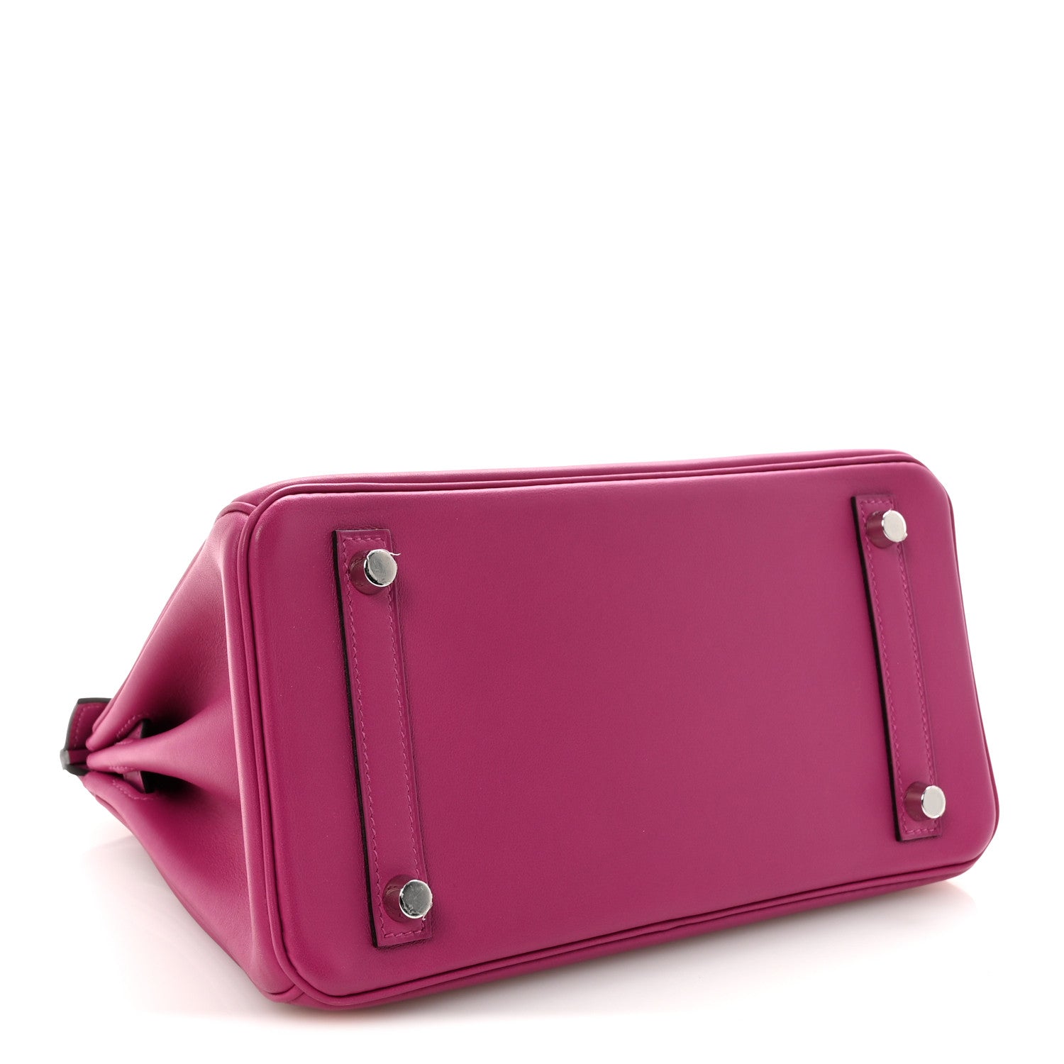 HERMES BIRKIN 25 ROSE POURPRE SWIFT SILVER HARDWARE