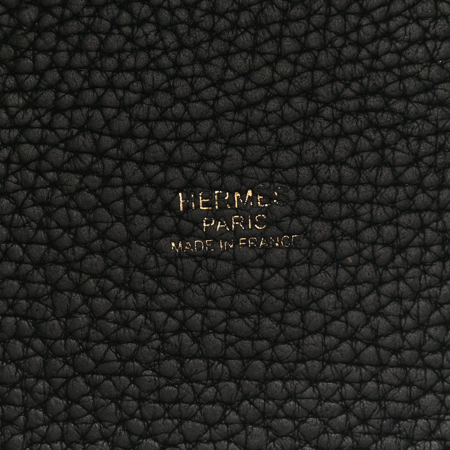 HERMES PICOTIN LOCK MM 22 BLACK TAURILLON CLEMENCE GOLD HARDWARE