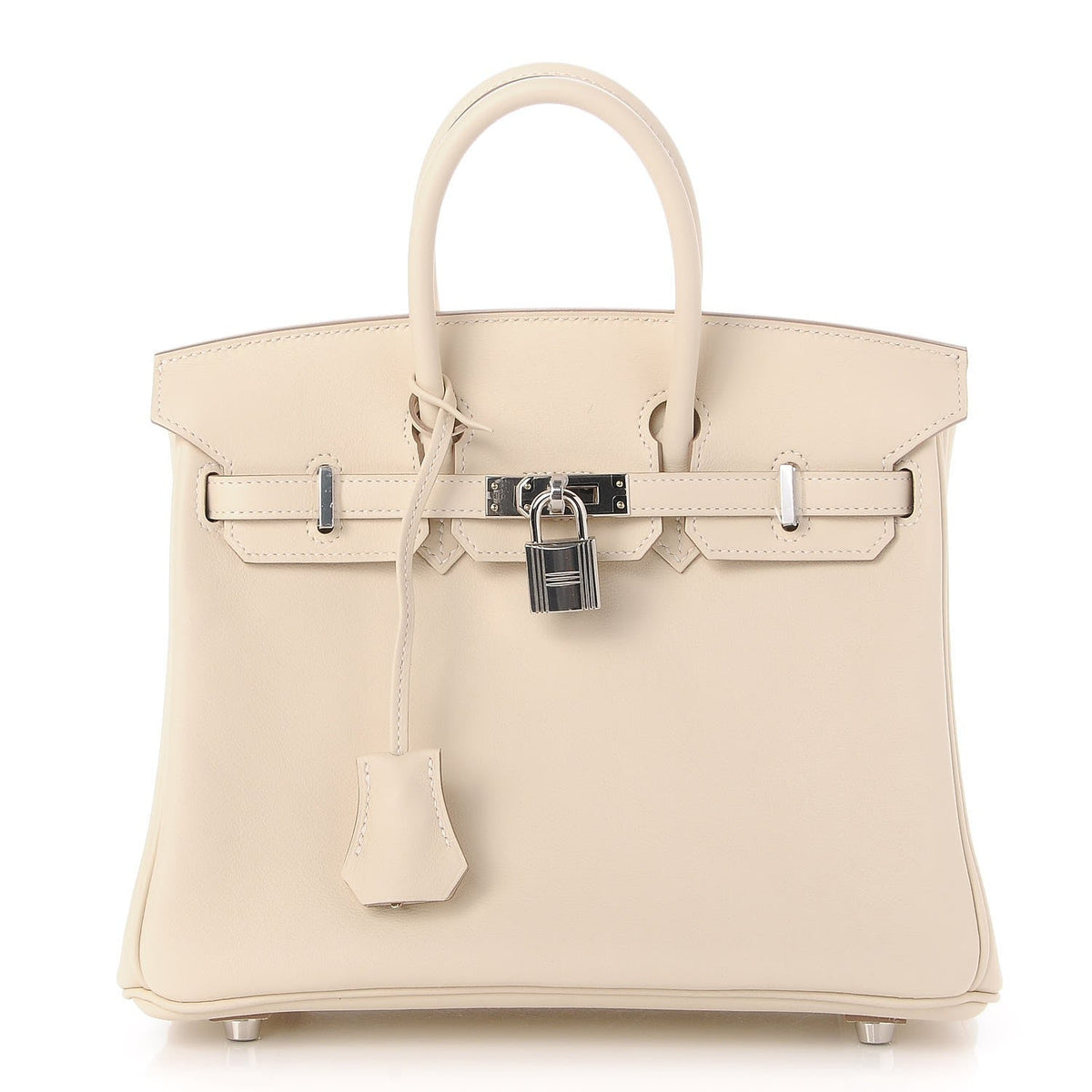 エルメス バーキン 25 Craie スイフト シルバー金具 HERMES BIRKIN 25 CRAIE SWIFT SILVER HARDWARE