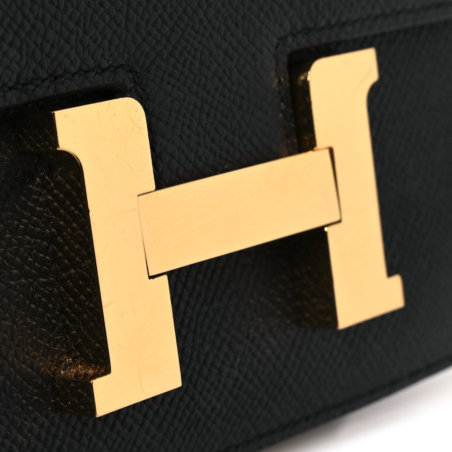 HERMES MINI CONSTANCE 18 BLACK EPSOM GOLD HARDWARE