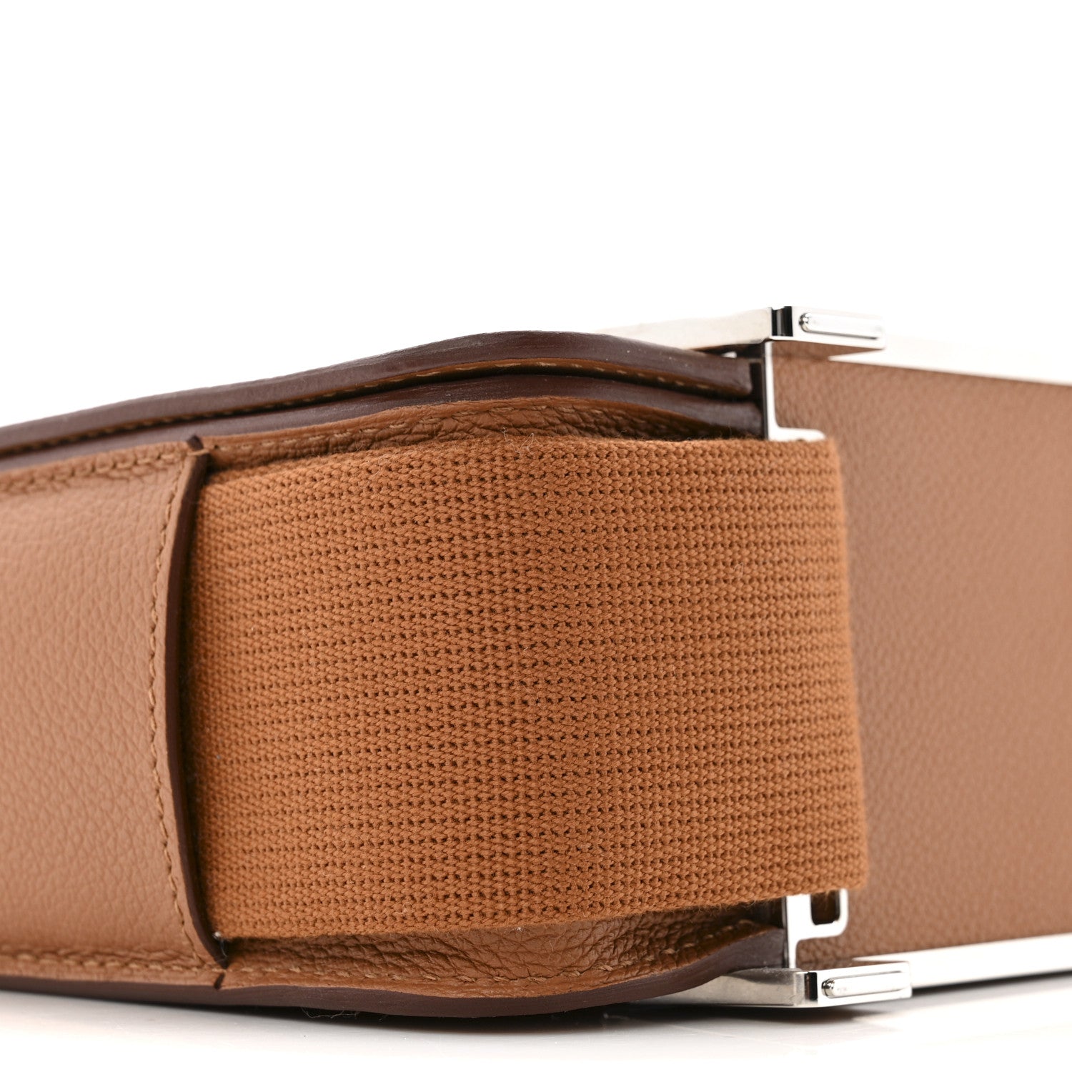 HERMES GETA GOLD EVERCOLOR SILVER HARDWARE