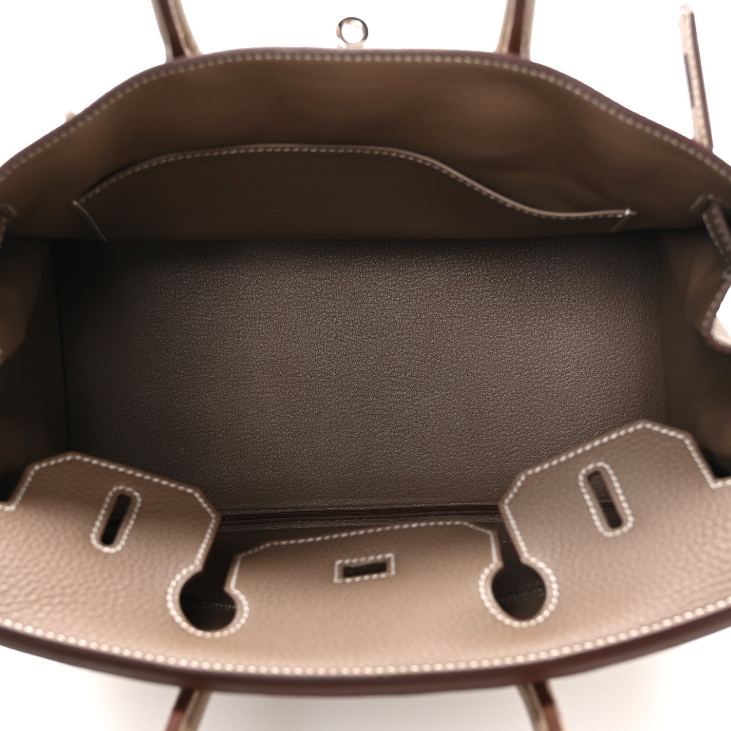 HERMES BIRKIN 30 ETOUPE TOGO SILVER HARDWARE