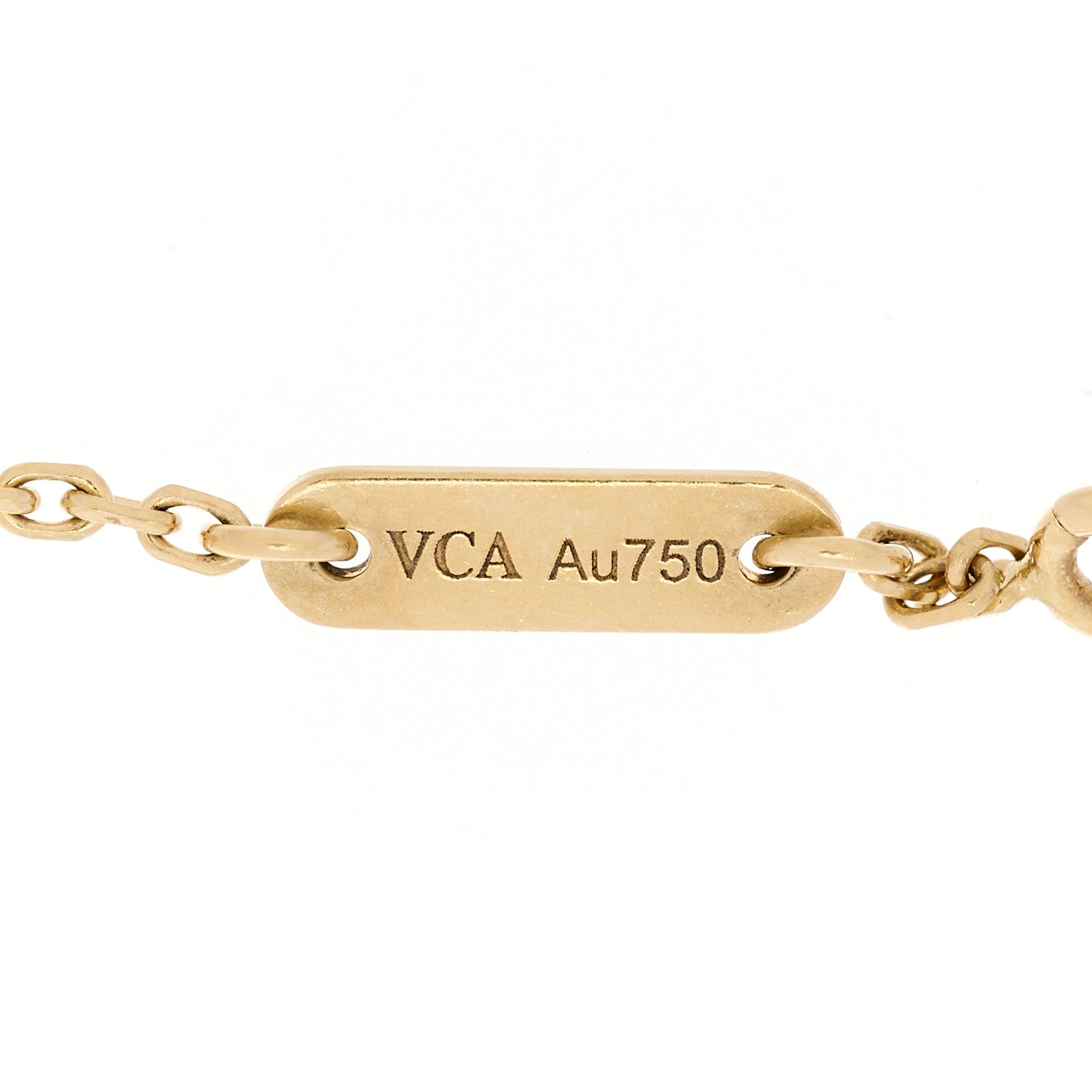 Van Cleef & Arpels 18K Yellow Gold Mother-of-Pearl Sweet Alhambra Butterfly Bracelet