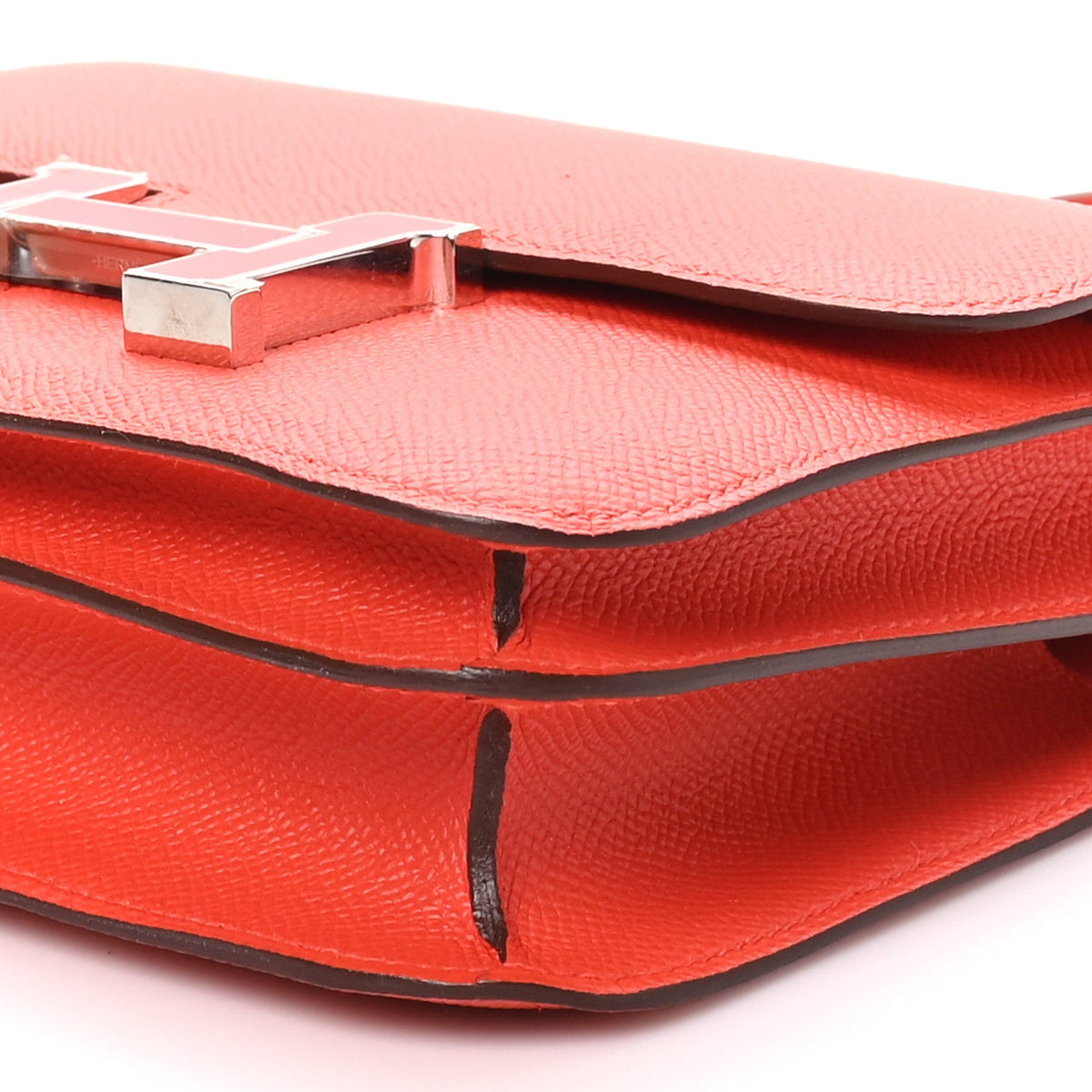 エルメス ミニコンスタンス 18 Capucine Sanguine エプソン エナメル金具 HERMES MINI CONSTANCE 18 CAPUCINE SANGUINE EPSOM