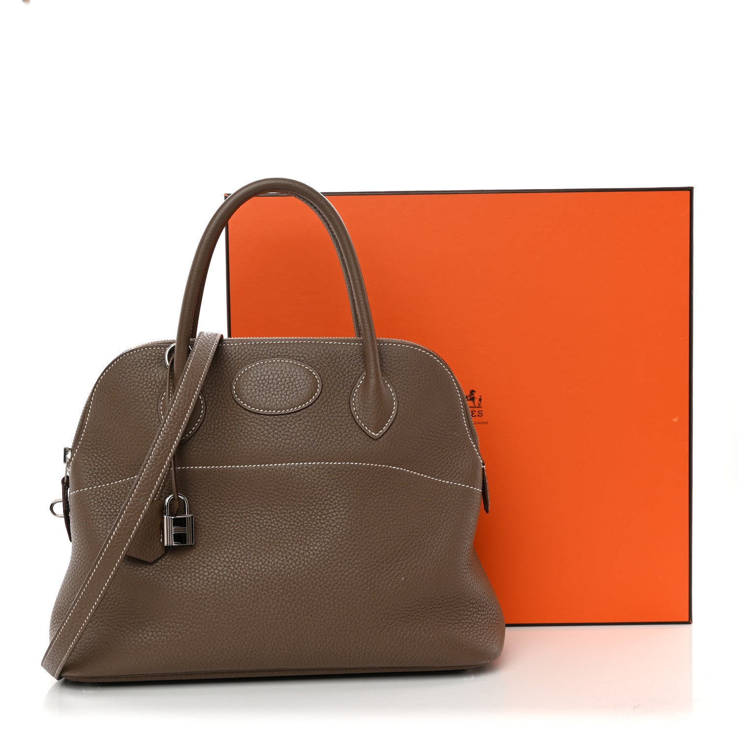 エルメス ボリード 31 Etoupe トリヨンクレマンス シルバー金具 HERMES BOLIDE 31 ETOUPE TAURILLON CLEMENCE SILVER HARDWARE