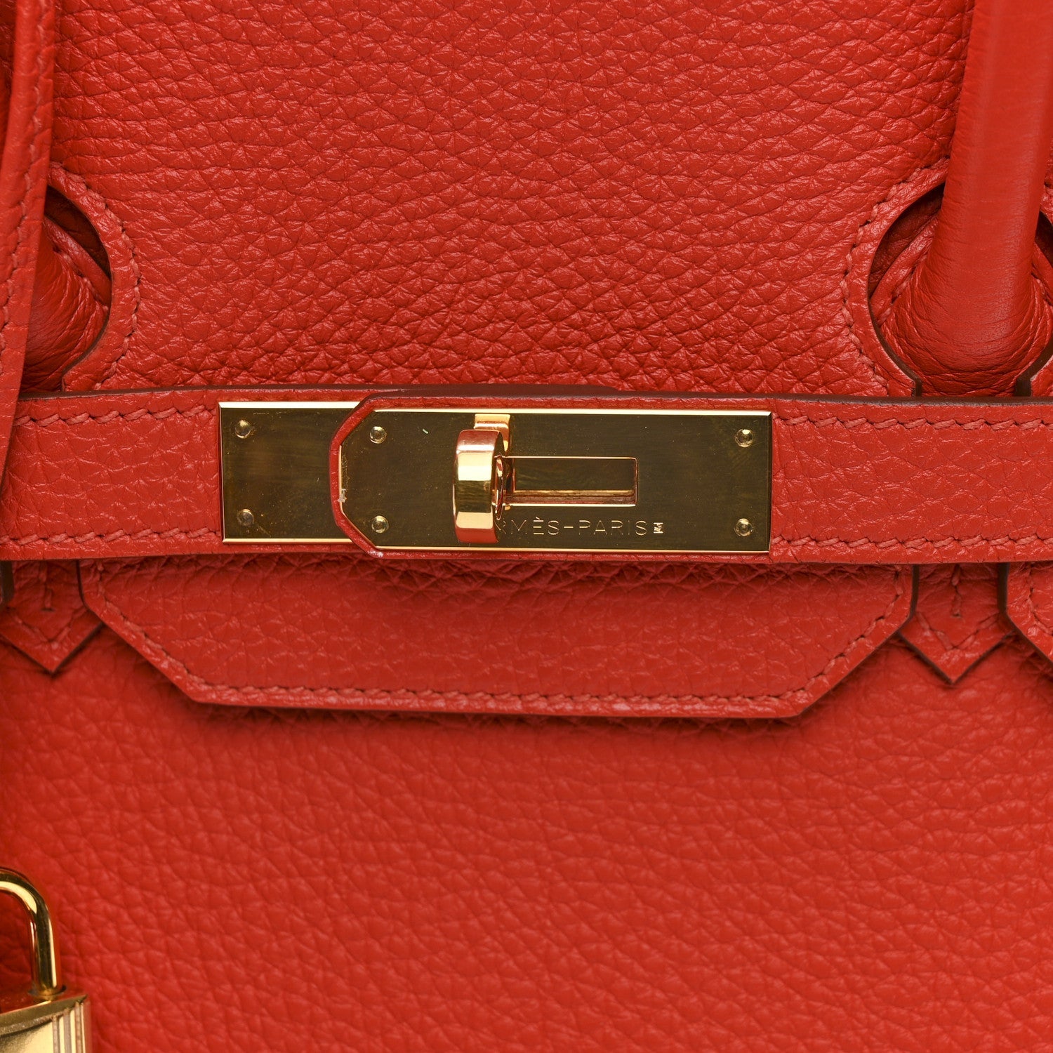 HERMES BIRKIN 35 CAPUCINE TOGO GOLD HARDWARE