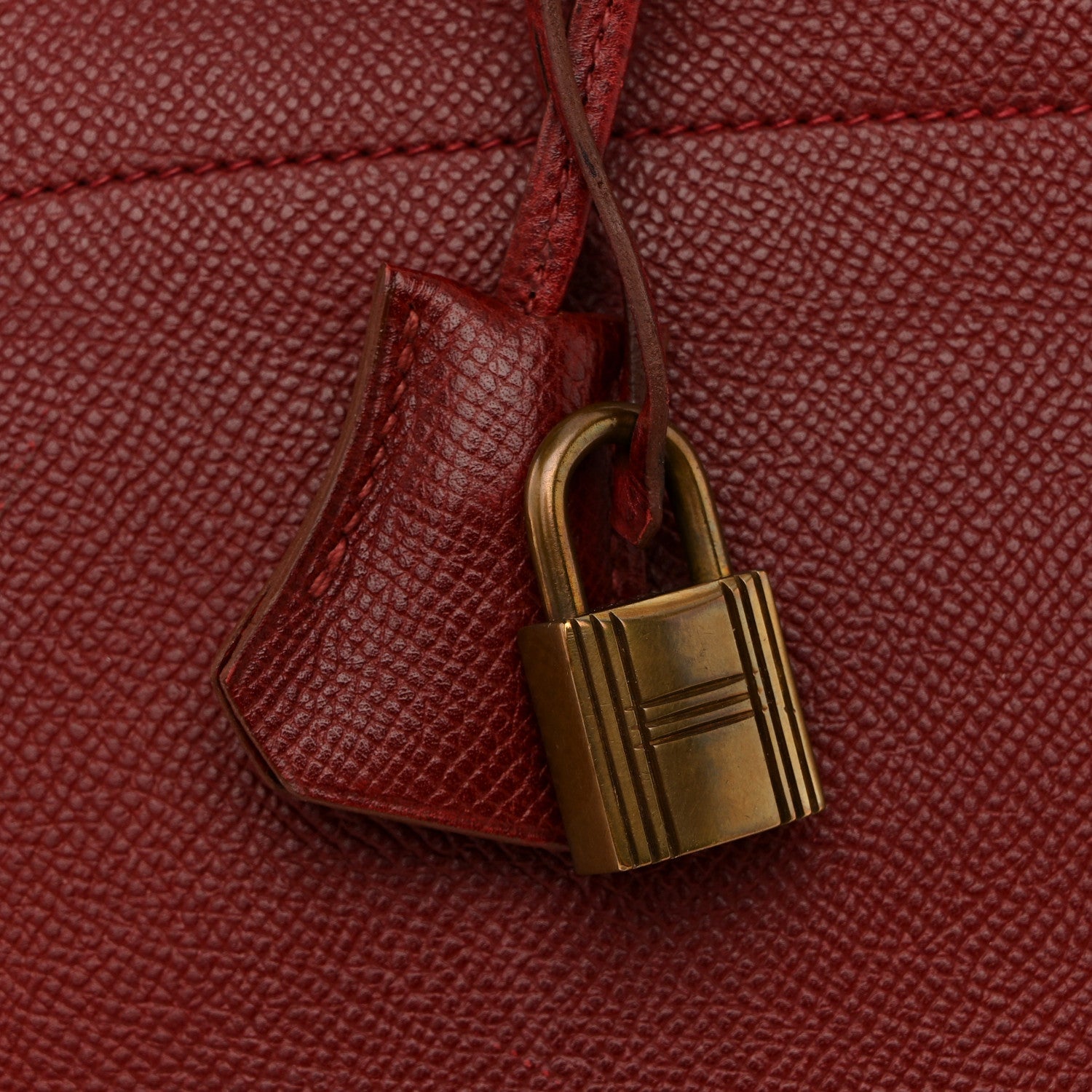 HERMES BOLIDE 35 ROUGE H COURCHEVEL GOLD HARDWARE