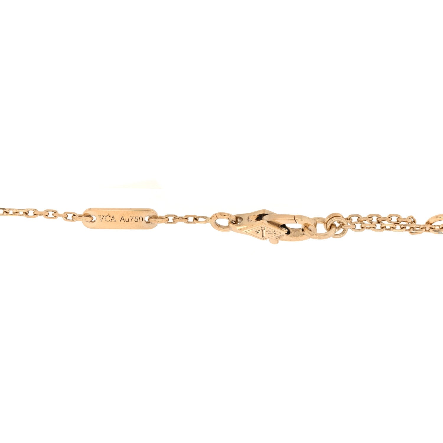 Van Cleef & Arpels 18K Yellow Gold Mother-of-Pearl Sweet Alhambra Bracelet