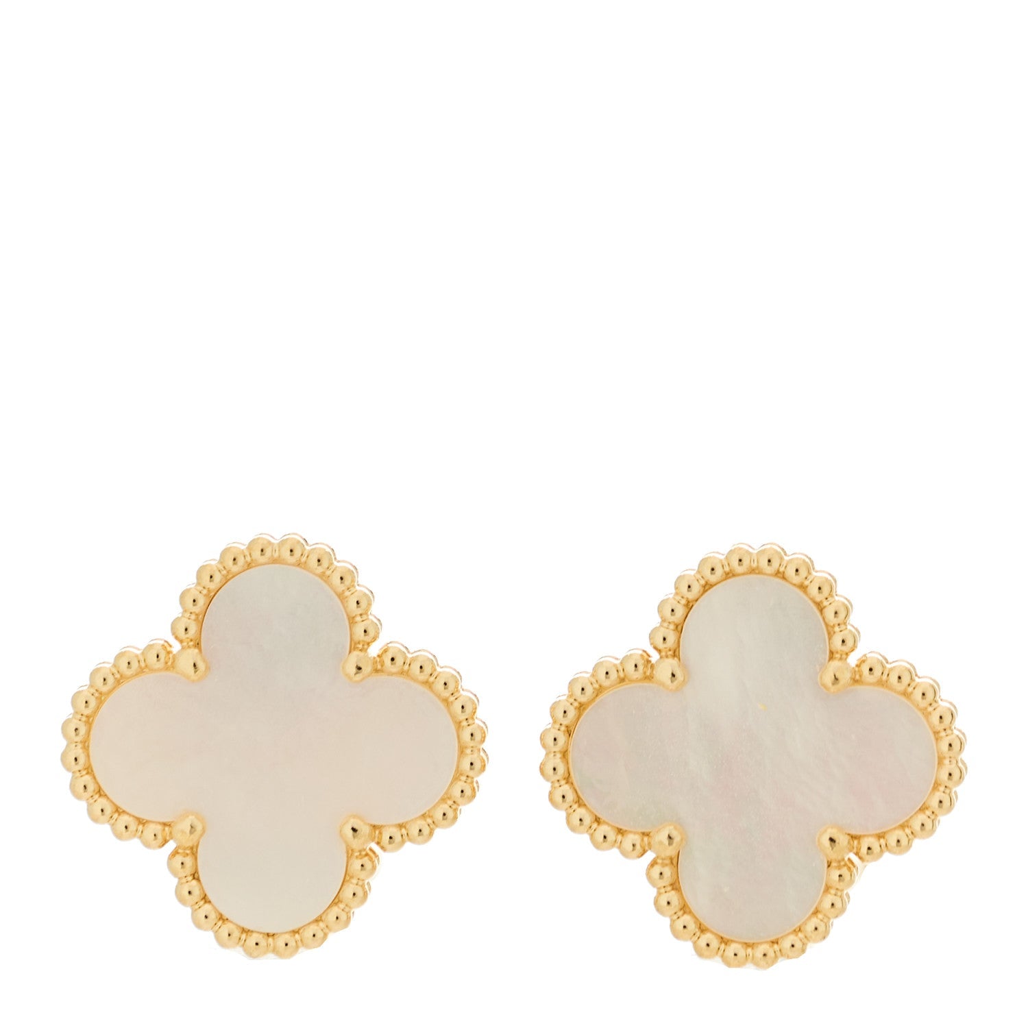 ヴァンクリーフ&アーペル ヴィンテージアルハンブラ ピアス マザーオブパール 18K イエローゴールド VAN CLEEF & ARPELS VINTAGE ALHAMBRA EARRINGS MOTHER OF PEARL 18K YELLOW GOLD