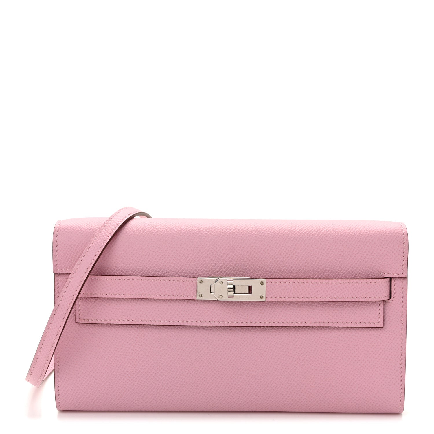 エルメス ケリートゥーゴー 長財布 Mauve Sylvestre エプソン シルバー金具 HERMES KELLY TO GO WALLET MAUVE SYLVESTRE EPSOM SILVER HARDWARE