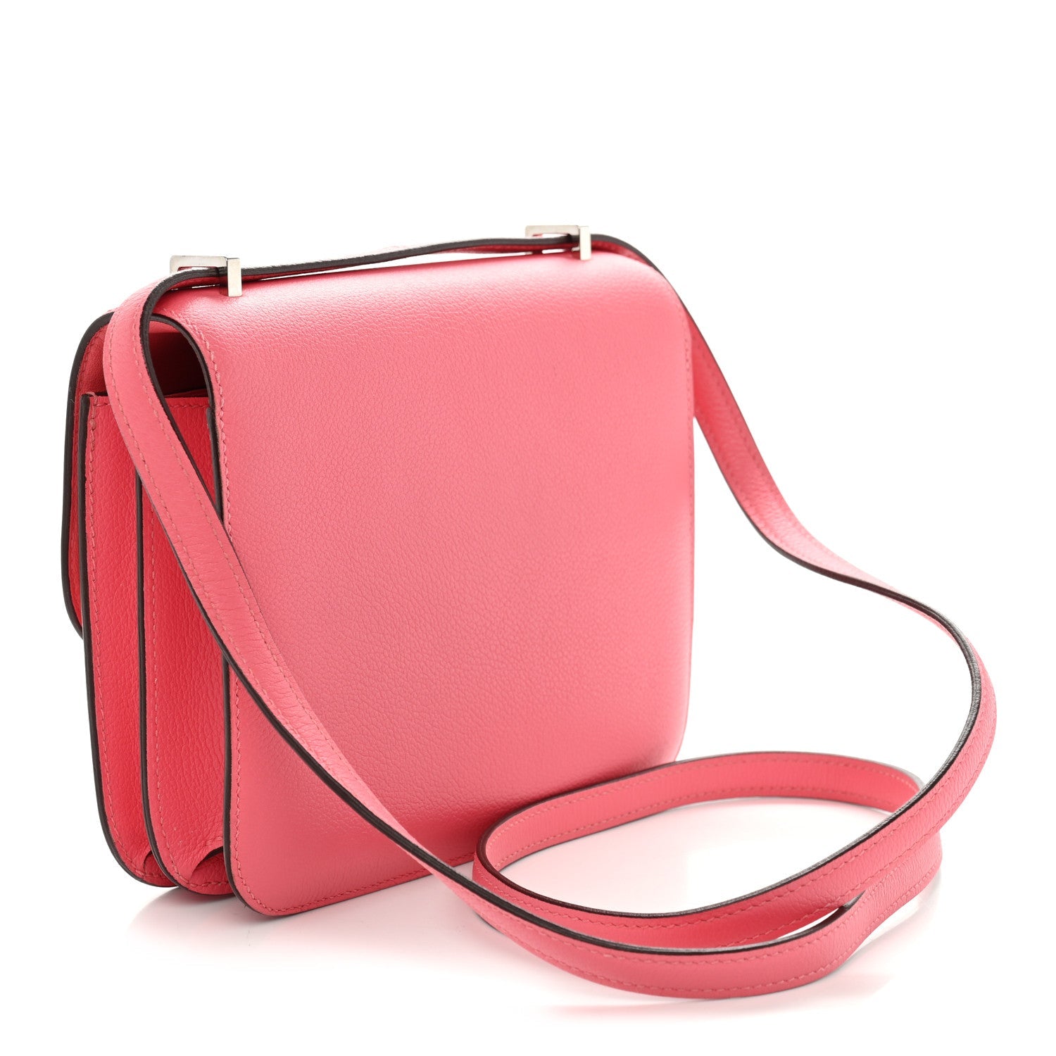 エルメス ミニコンスタンス 18 Rose Azalee エバーカラー シルバー金具 HERMES MINI CONSTANCE 18 ROSE AZALEE EVERCOLOR SILVER HARDWARE