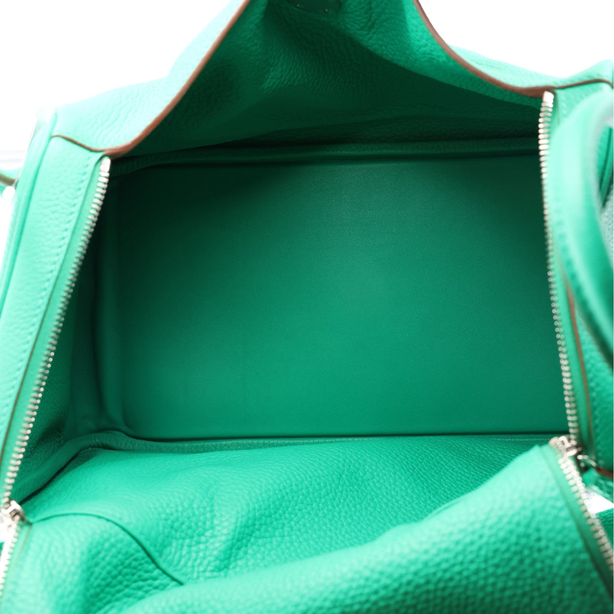 Hermès Lindy 34 Menthe Taurillon Clemence Silver Hardware