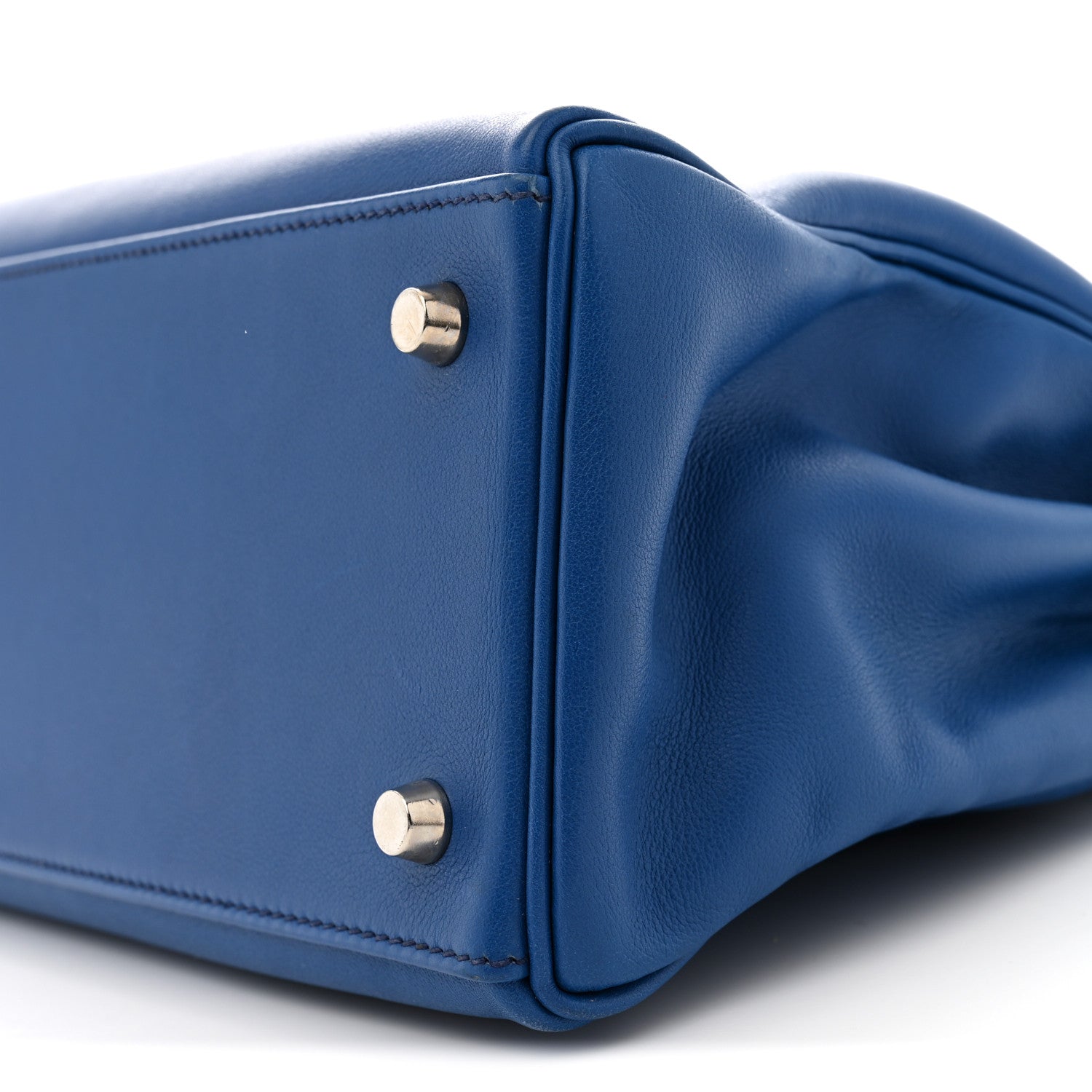 エルメス ケリー 28 内縫い Bleu France スイフト シルバー金具 HERMES KELLY 28 RETOURNE BLEU FRANCE SWIFT SILVER HARDWARE