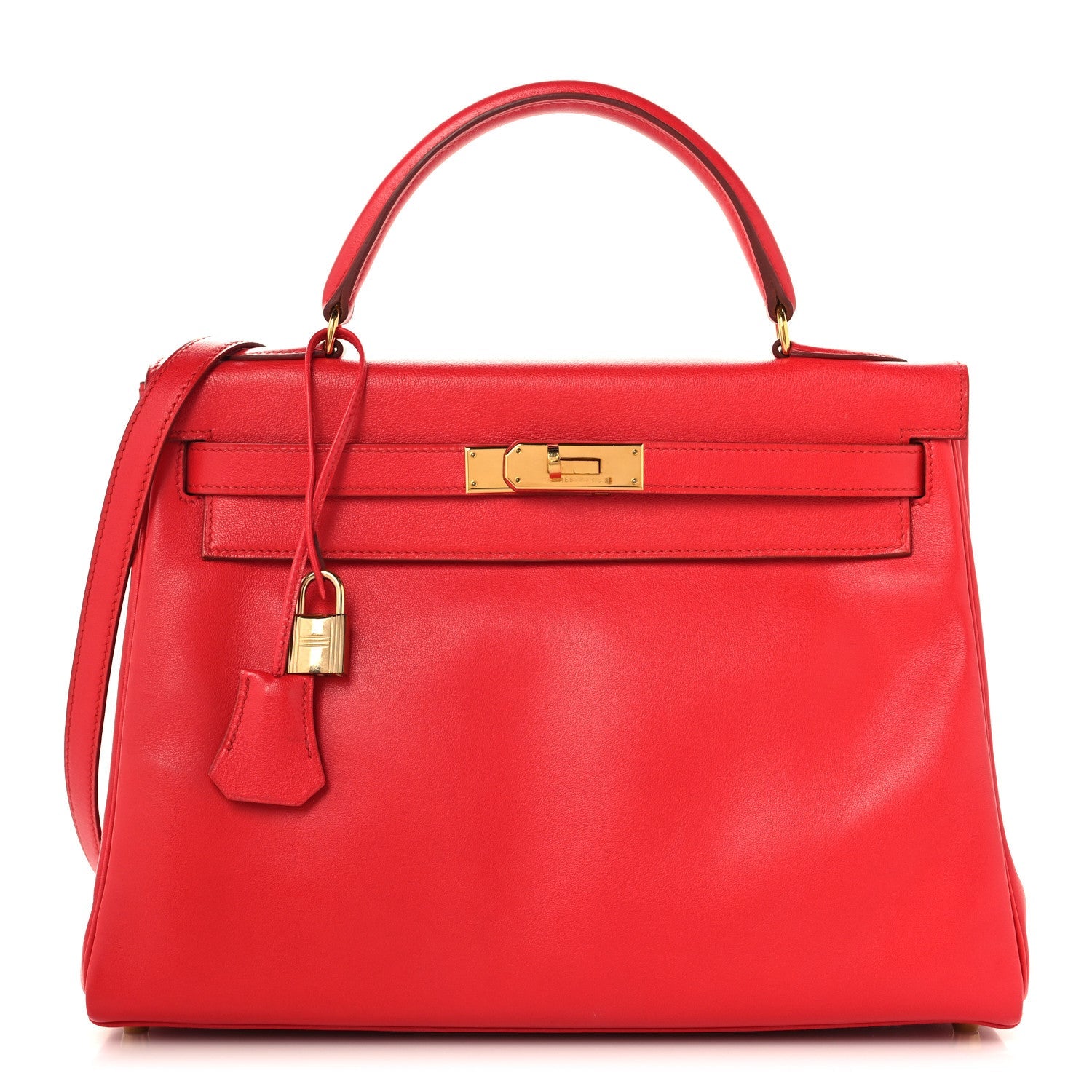 エルメス ケリー32 内縫い Vermillion スイフト ゴールド金具 HERMES KELLY32 RETOURNE VERMILLION SWIFT GOLD HARDWARE