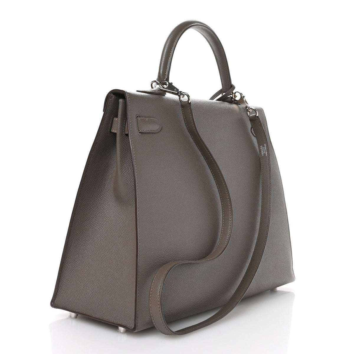 エルメス ケリー 35 外縫い Etain エプソン シルバー金具 HERMES KELLY 35 SELLIER ETAIN EPSOM SILVER HARDWARE