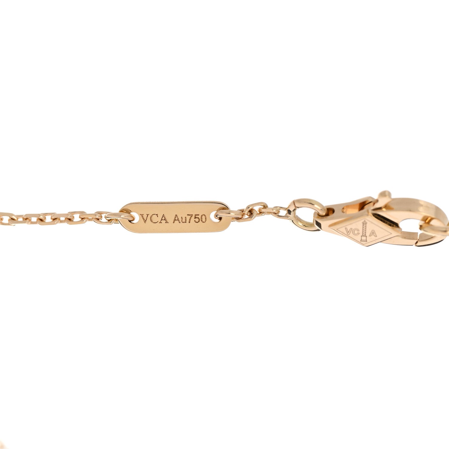 Van Cleef & Arpels 18K Yellow Gold Mother-of-Pearl Sweet Alhambra Bracelet