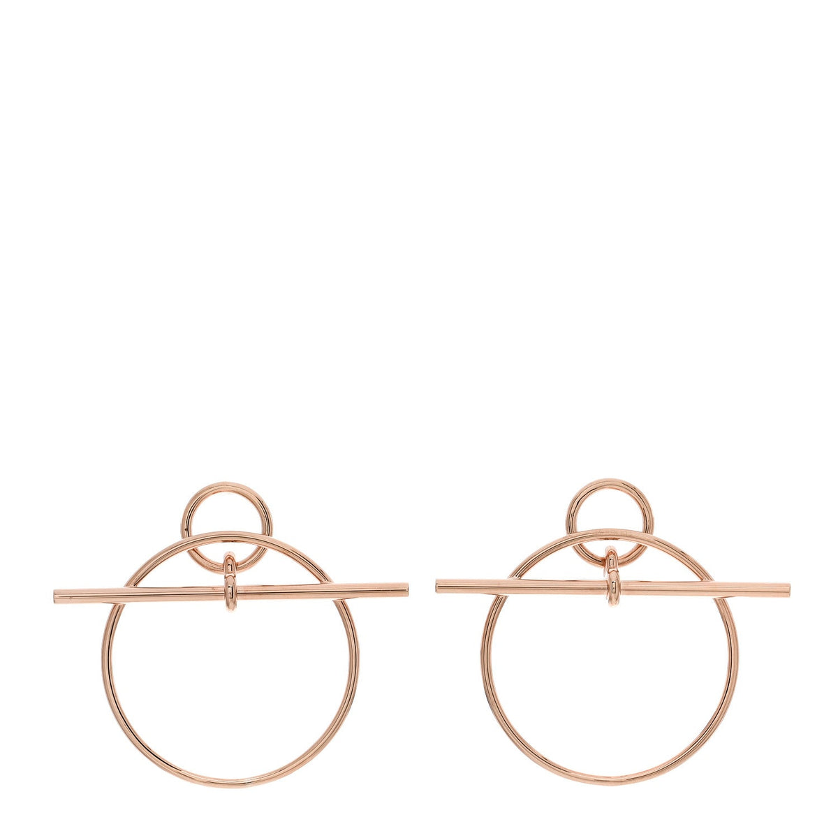 エルメス ループ ピアス 18K ローズゴールド HERMES LOOP EARRINGS 18K ROSE GOLD