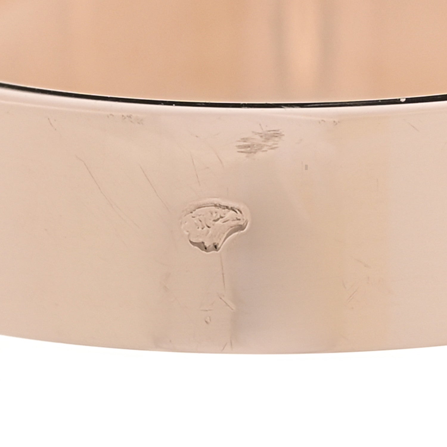 Hermes 18K Rose Gold PM Collier De Chien Ring 54 7