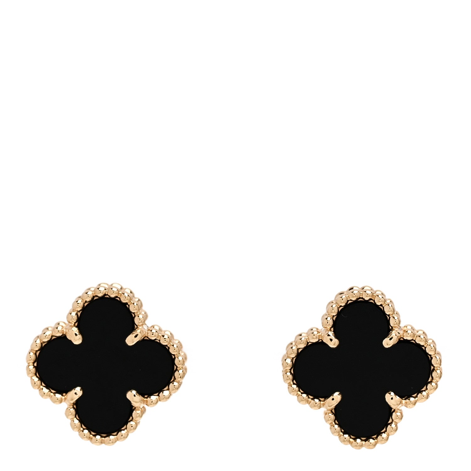 ヴァンクリーフ&アーペル スウィートアルハンブラ ピアス ブラックオニキス 18K イエローゴールド VAN CLEEF & ARPELS SWEET ALHAMBRA EARRINGS BLACK ONYX 18K YELLOW GOLD