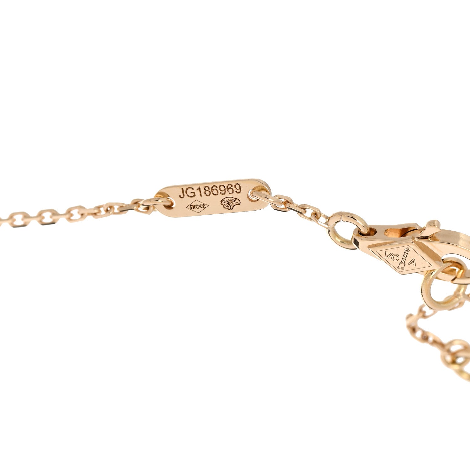 Van Cleef & Arpels 18K Yellow Gold Mother-of-Pearl Sweet Alhambra Bracelet