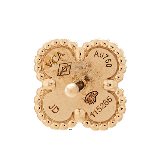 ヴァンクリーフ&アーペル スウィートアルハンブラ ピアス カーネリアン 18K ローズゴールド VAN CLEEF & ARPELS SWEET ALHAMBRA EARRINGS CARNELIAN 18K ROSE GOLD