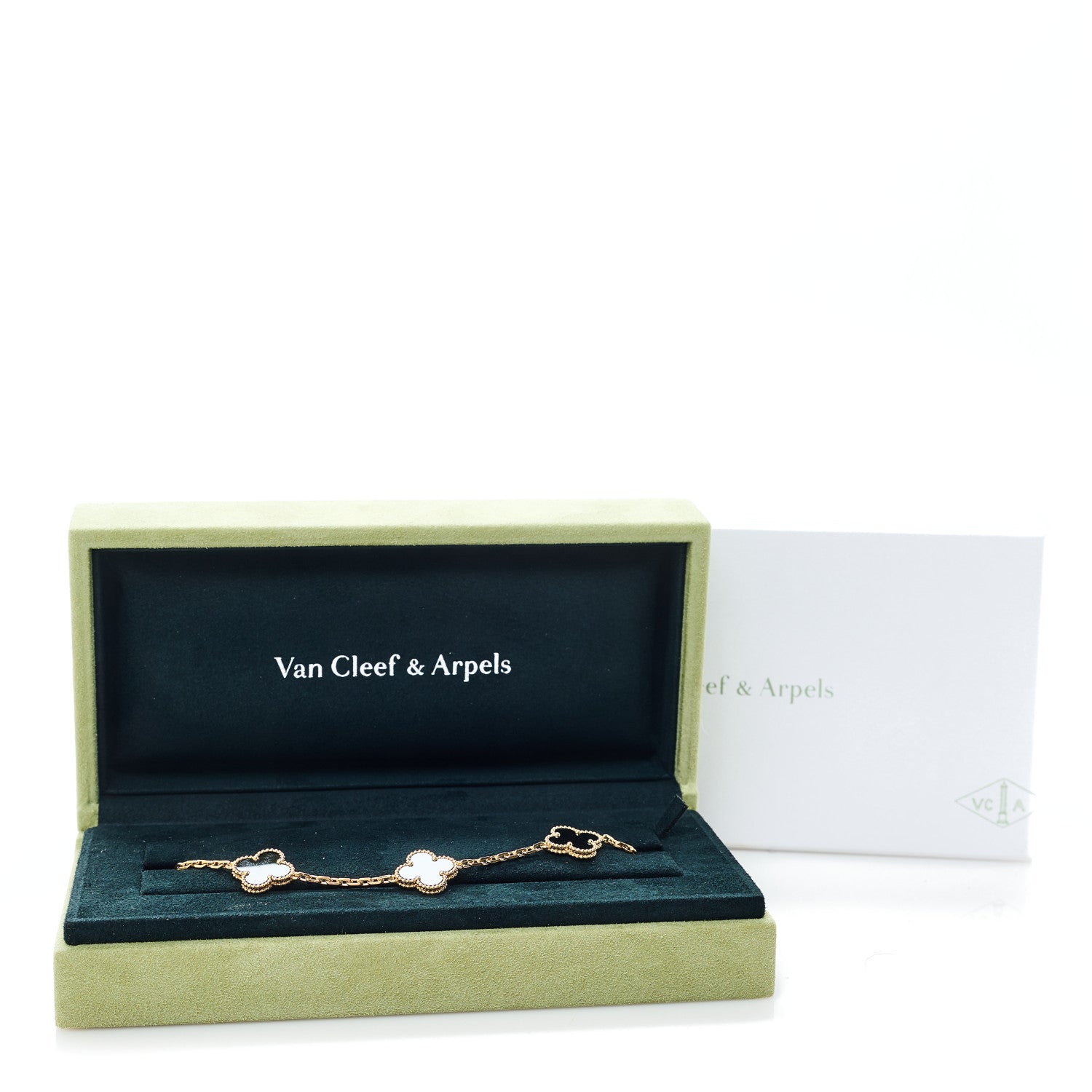ヴァンクリーフ&アーペル ヴィンテージアルハンブラ 5モチーフ ブレスレット ブラックオニキス 18K イエローゴールド VAN CLEEF & ARPELS VINTAGE ALHAMBRA 5 MOTIFS BRACELET BLACK ONYX 18K YELLOW GOLD