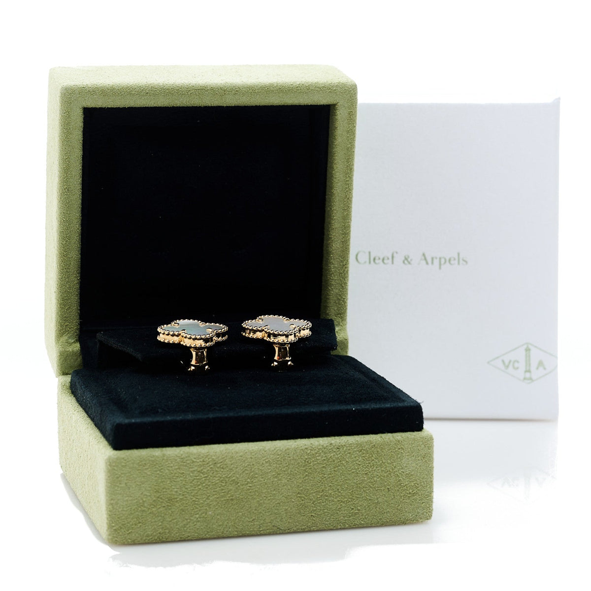 ヴァンクリーフ&アーペル ヴィンテージアルハンブラ ピアス マザーオブパール 18K イエローゴールド VAN CLEEF & ARPELS VINTAGE ALHAMBRA EARRINGS MOTHER OF PEARL 18K YELLOW GOLD