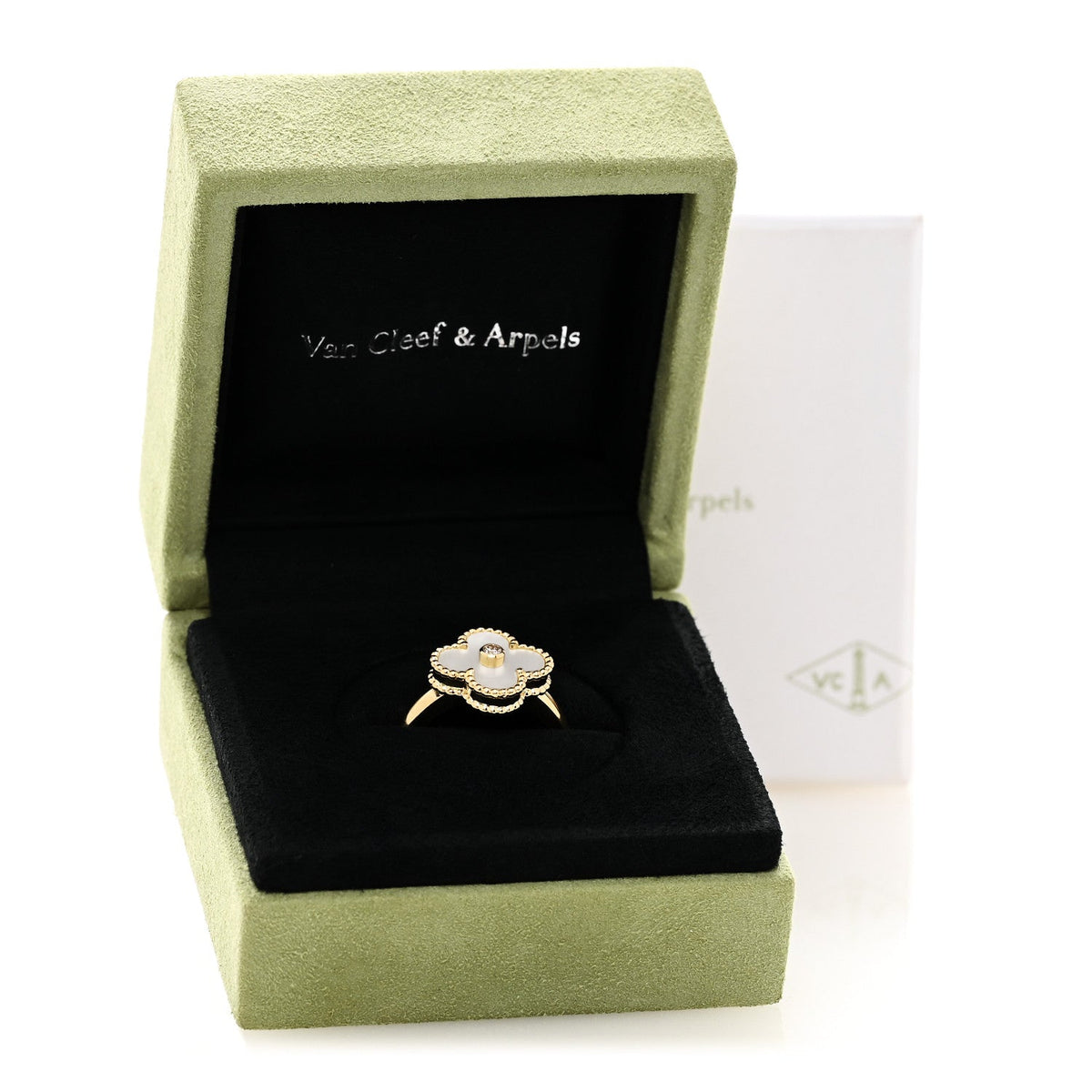 ヴァンクリーフ&アーペル ヴィンテージアルハンブラ リング マルチカラー 18K イエローゴールド VAN CLEEF & ARPELS VINTAGE ALHAMBRA RING MULTICOLOR 18K YELLOW GOLD