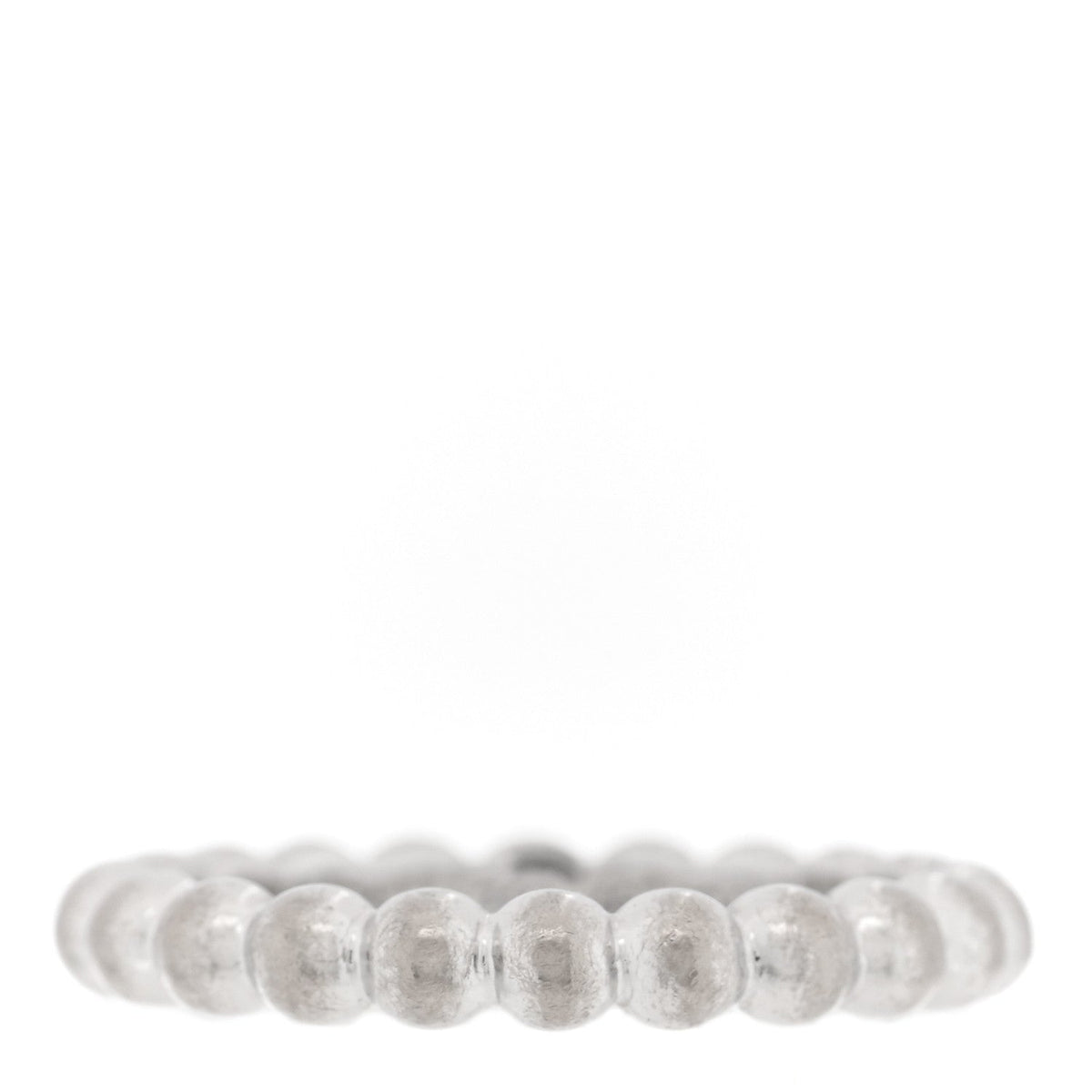 Van Cleef & Arpels Medium Perlée Ring 18K White Gold
