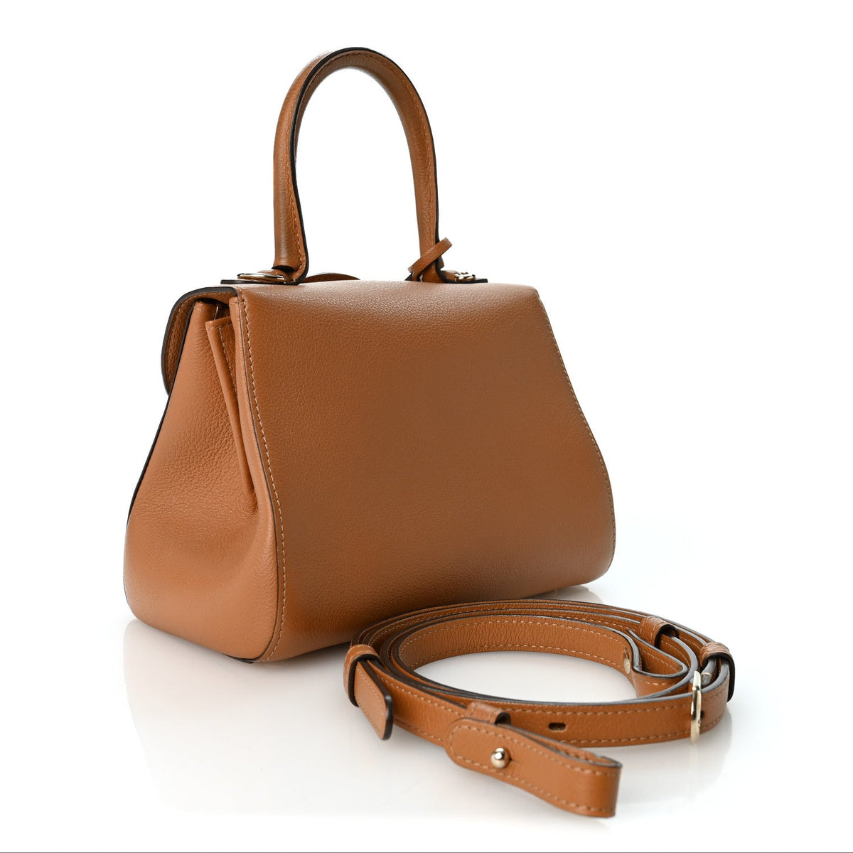 デルヴォー ブリヨン ミニ ショルダーバッグ Natural グレインドカーフスキン ゴールド金具 DELVAUX BRILLANT MINI SHOULDER BAG NATURAL GRAINED CALFSKIN GOLD HARDWARE