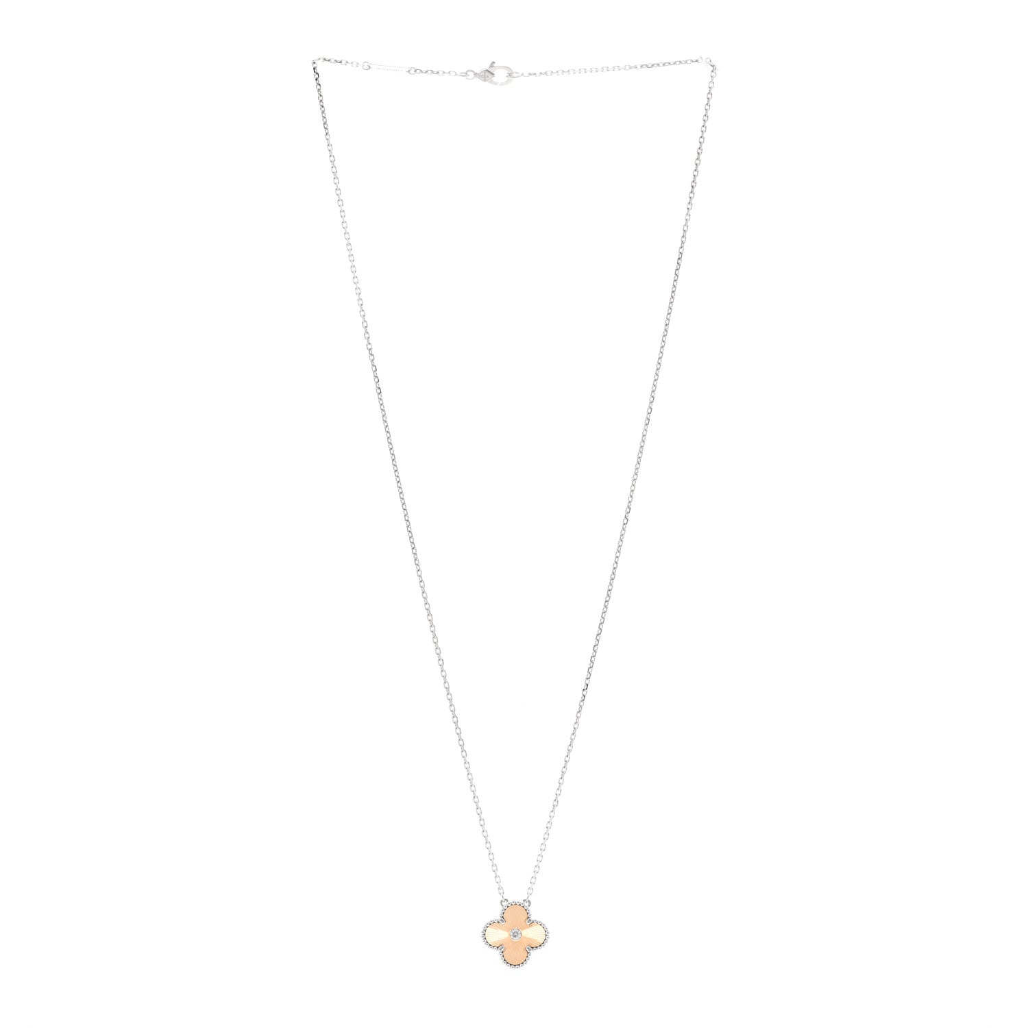 ヴァンクリーフ&アーペル ヴィンテージアルハンブラ ペンダントネックレス マルチカラー 18K ローズゴールド VAN CLEEF & ARPELS VINTAGE ALHAMBRA PENDANT NECKLACE MULTICOLOR 18K ROSE GOLD