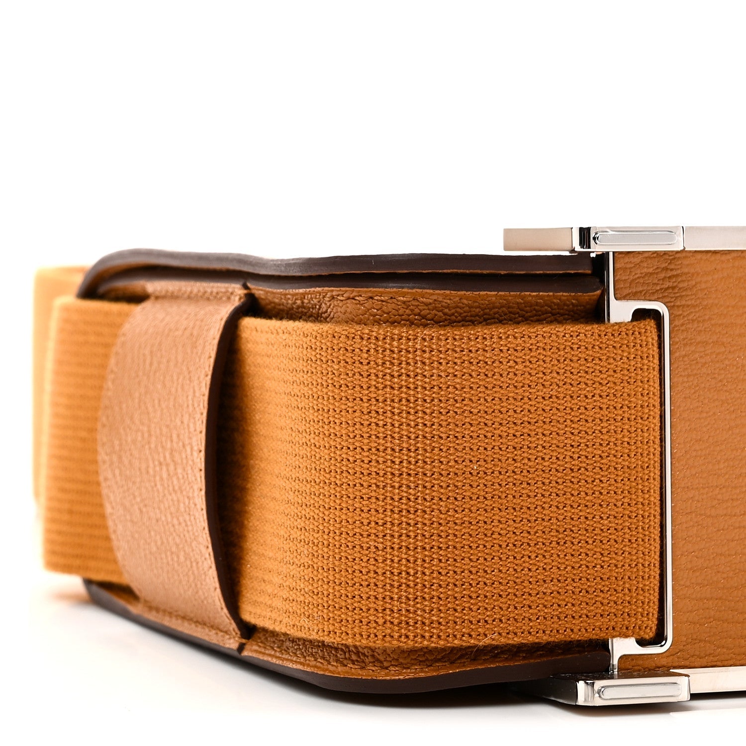 HERMES GETA CARAMEL CHEVRE MYSORE SILVER HARDWARE