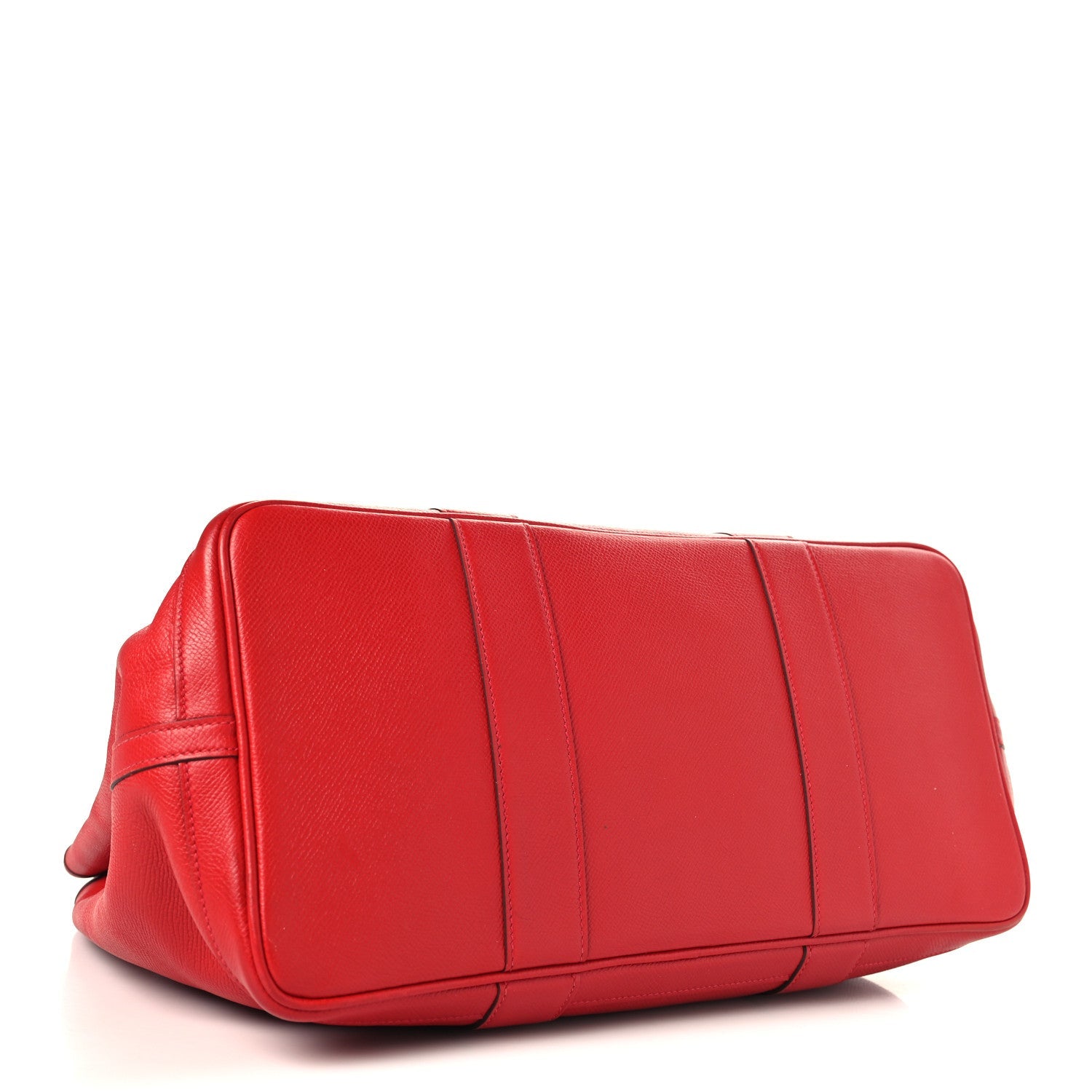HERMES GARDEN PARTY 36 ROUGE CASAQUE EPSOM SILVER HARDWARE