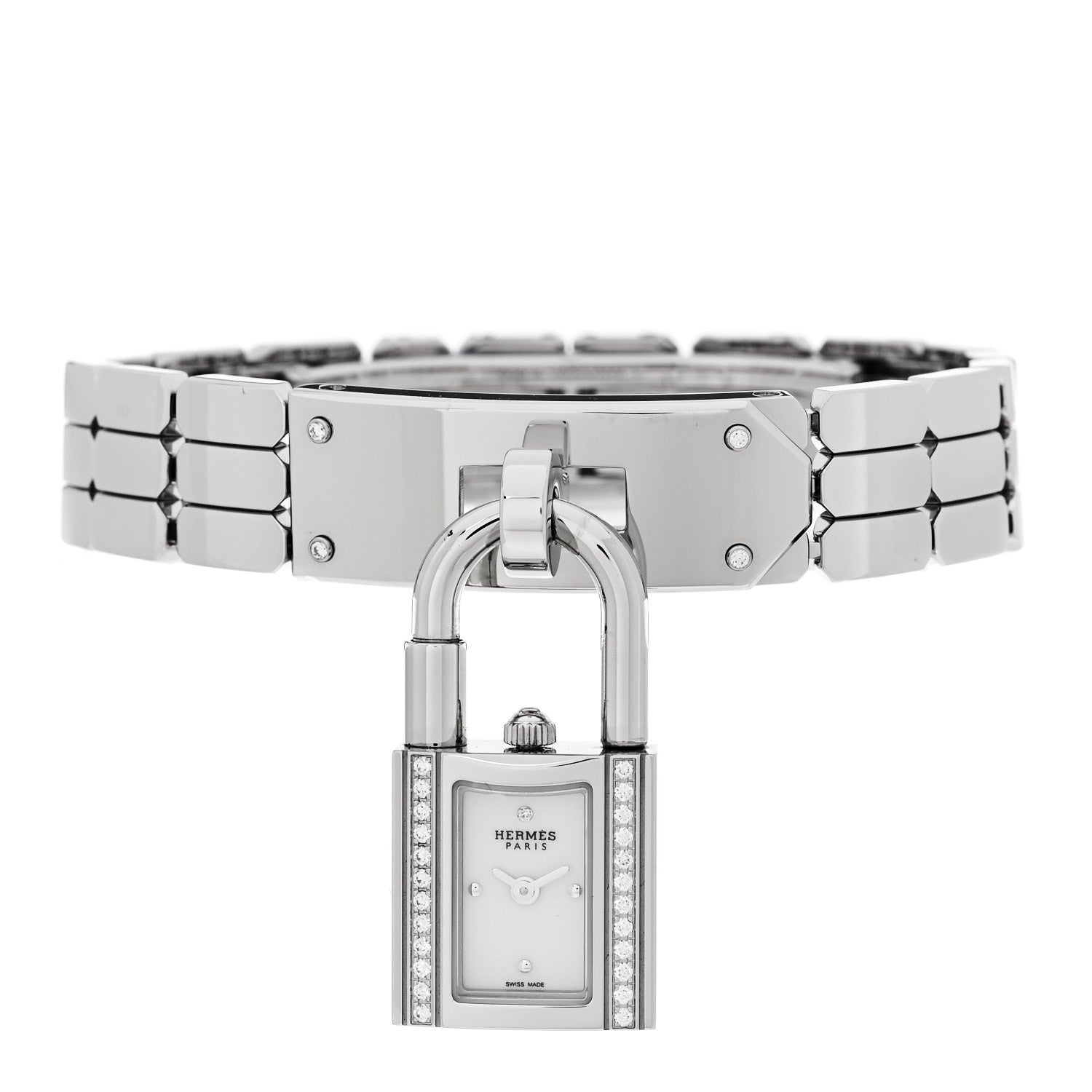 HERMES QUARTZ WATCH 16mm DIAMONDS