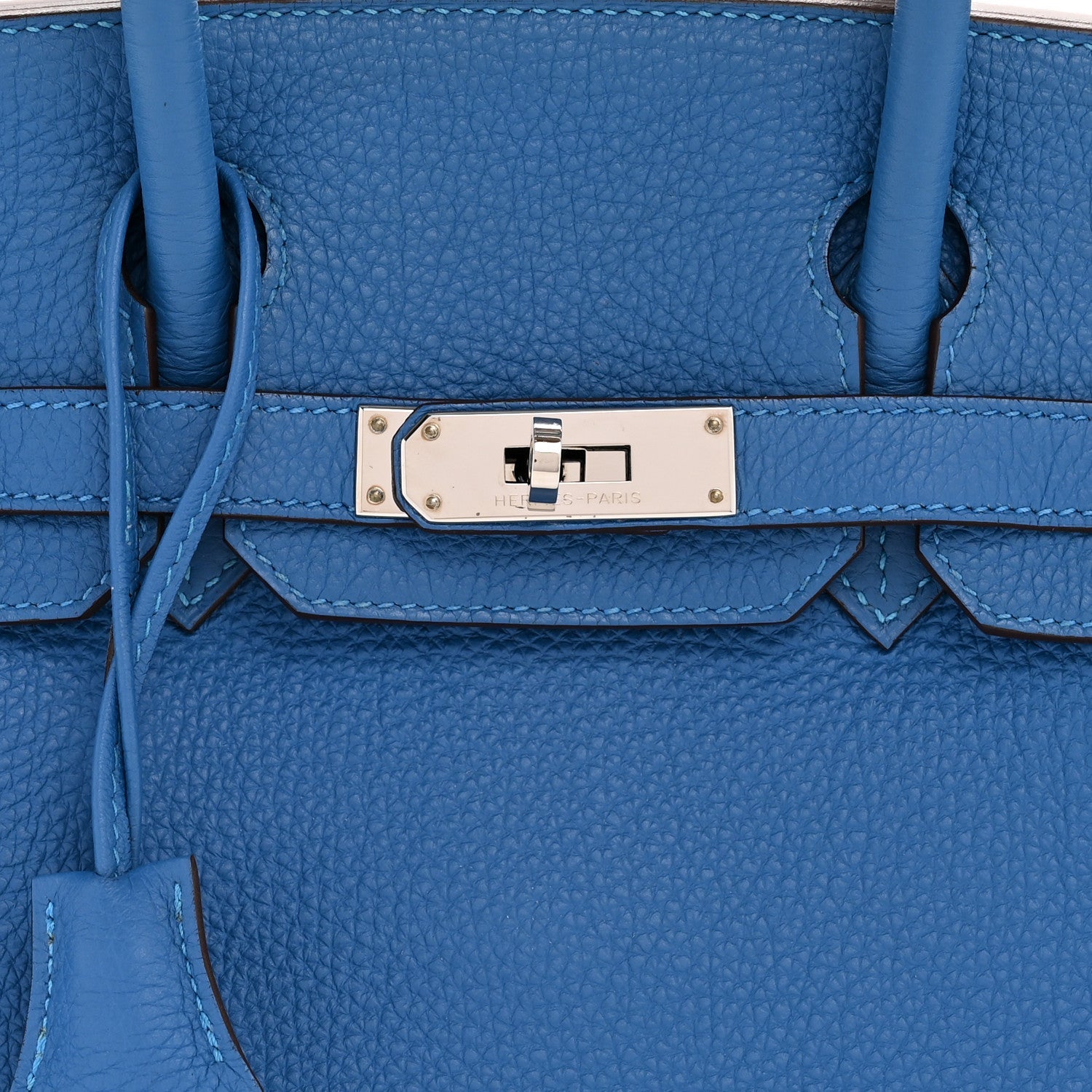 HERMES BIRKIN 30 MYKONOS TOGO SILVER HARDWARE