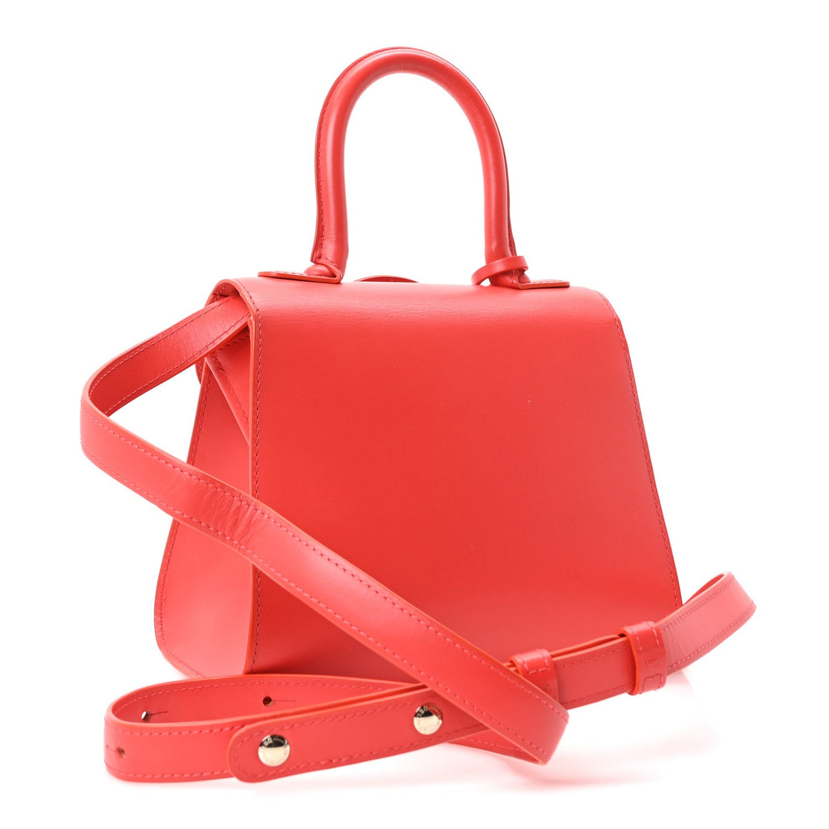 デルヴォー ブリヨン ミニ ショルダーバッグ Red ボックスカーフスキン ゴールド金具 DELVAUX BRILLANT MINI SHOULDER BAG RED BOX CALFSKIN GOLD HARDWAREソフトパン