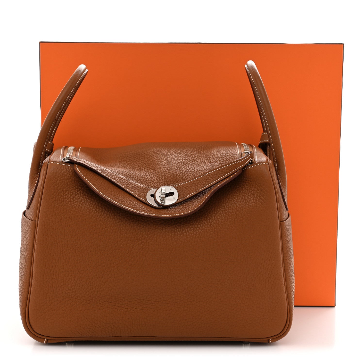 エルメス リンディ 26 Gold トリヨンクレマンス シルバー金具 HERMES LINDY 26 GOLD TAURILLON CLEMENCE SILVER HARDWARE