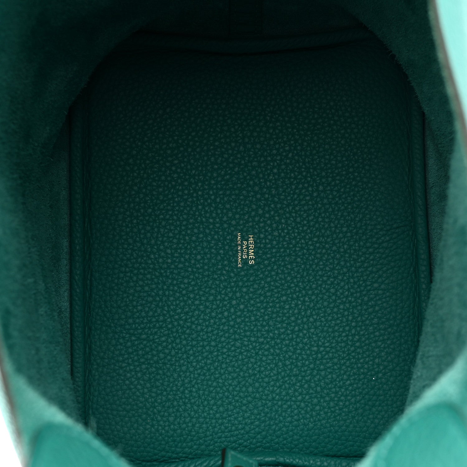 HERMES PICOTIN LOCK PM 18 VERT VERONE TAURILLON CLEMENCE SILVER HARDWARE