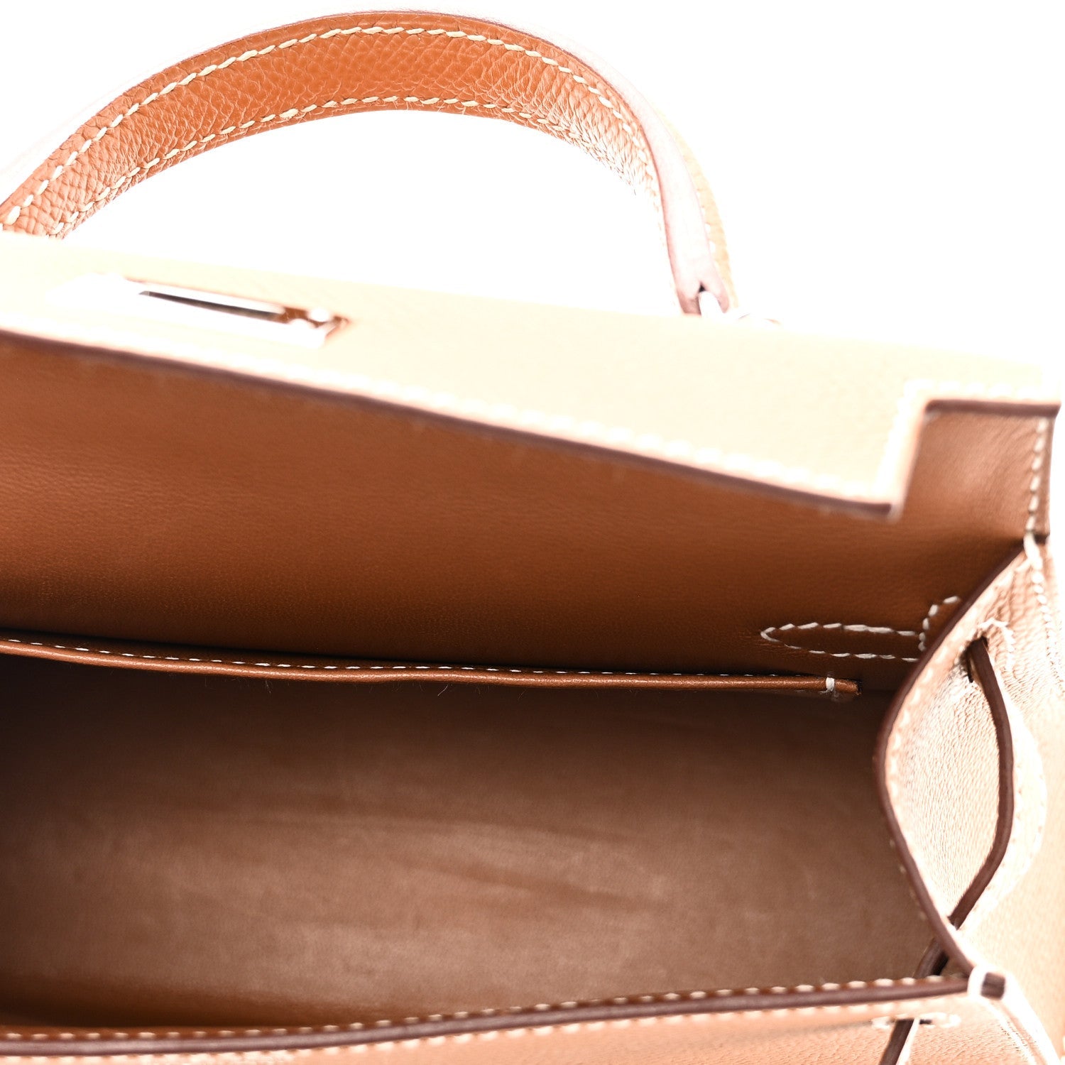 エルメス ミニケリー 20 外縫い Gold エプソン シルバー金具 HERMES MINI KELLY 20 SELLIER GOLD EPSOM SILVER HARDWARE