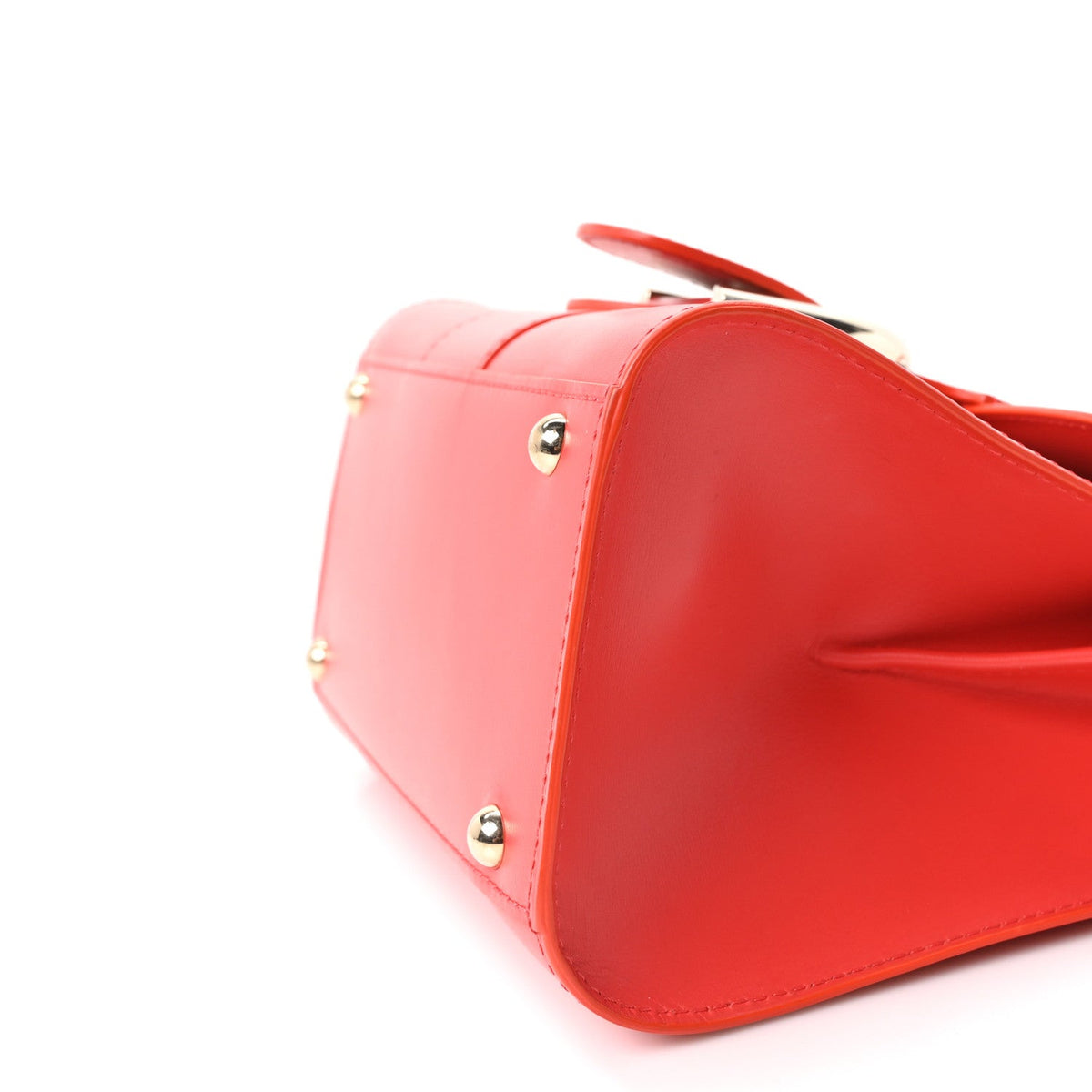 デルヴォー ブリヨン ミニ ショルダーバッグ Red ボックスカーフスキン ゴールド金具 DELVAUX BRILLANT MINI SHOULDER BAG RED BOX CALFSKIN GOLD HARDWAREソフトパン