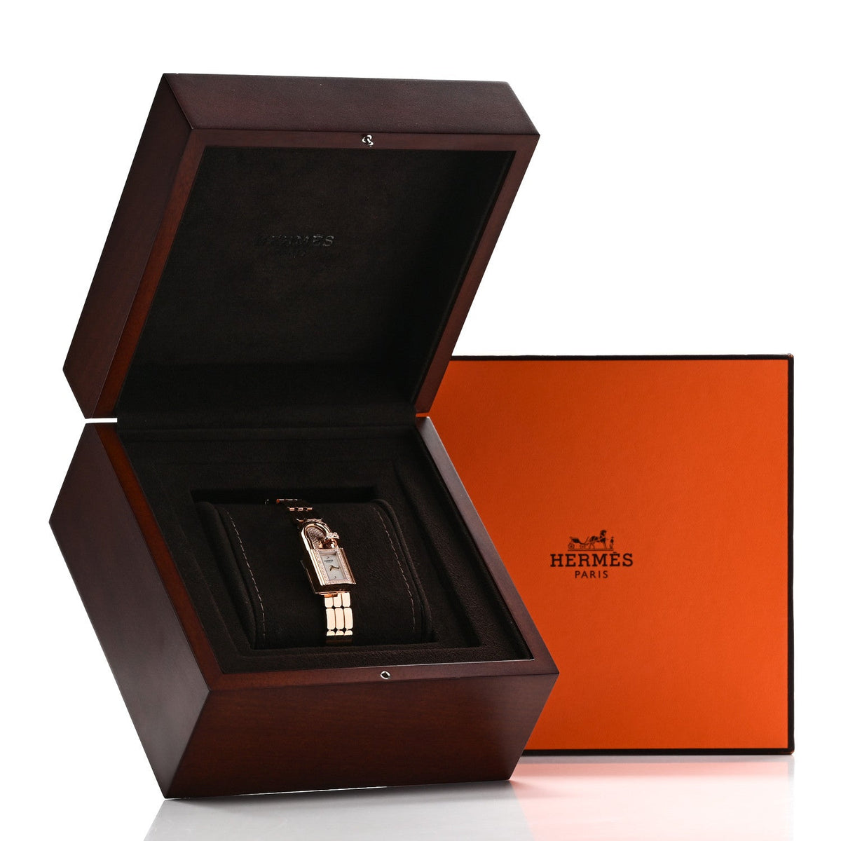 Hermes Kelly 16MM Quartz Watch 18K Rose Gold