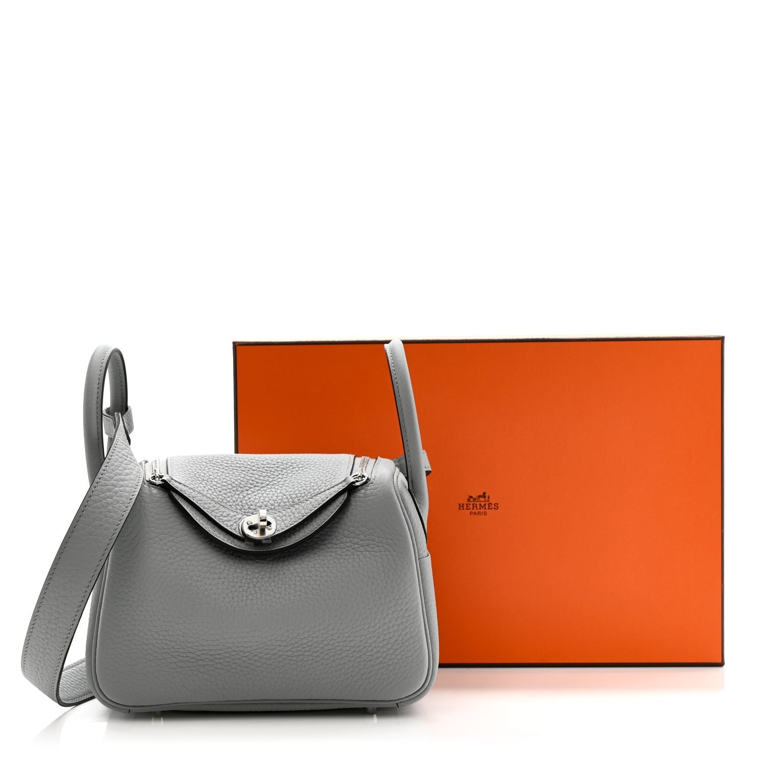 エルメス リンディ 20 Bleu Pale トリヨンクレマンス シルバー金具 HERMES LINDY 20 BLEU PALE TAURILLON CLEMENCE SILVER HARDWARE