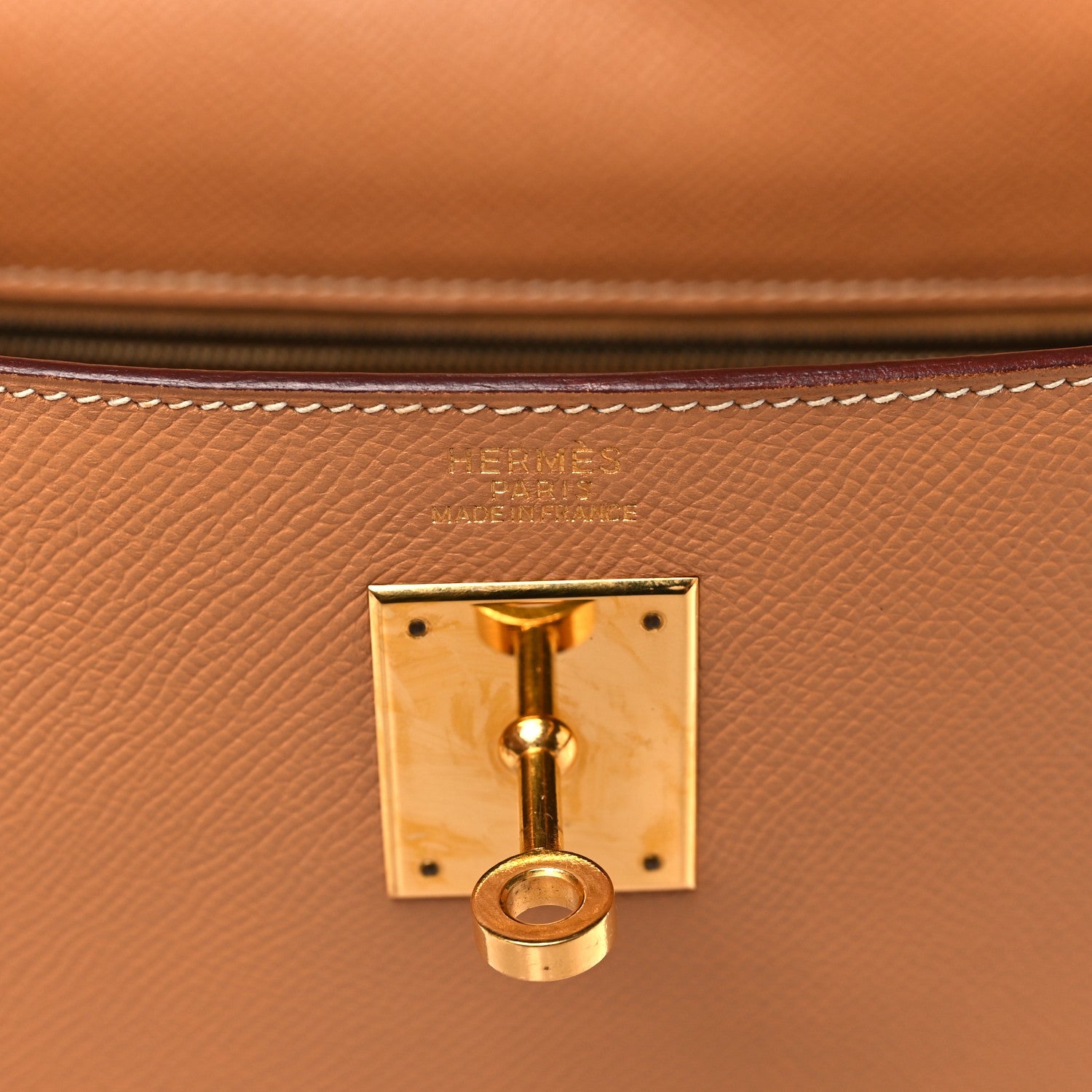 エルメス ケリー32 外縫い Naturelle クシュベル ゴールド金具 HERMES KELLY32 SELLIER NATURELLE COURCHEVEL GOLD HARDWARE