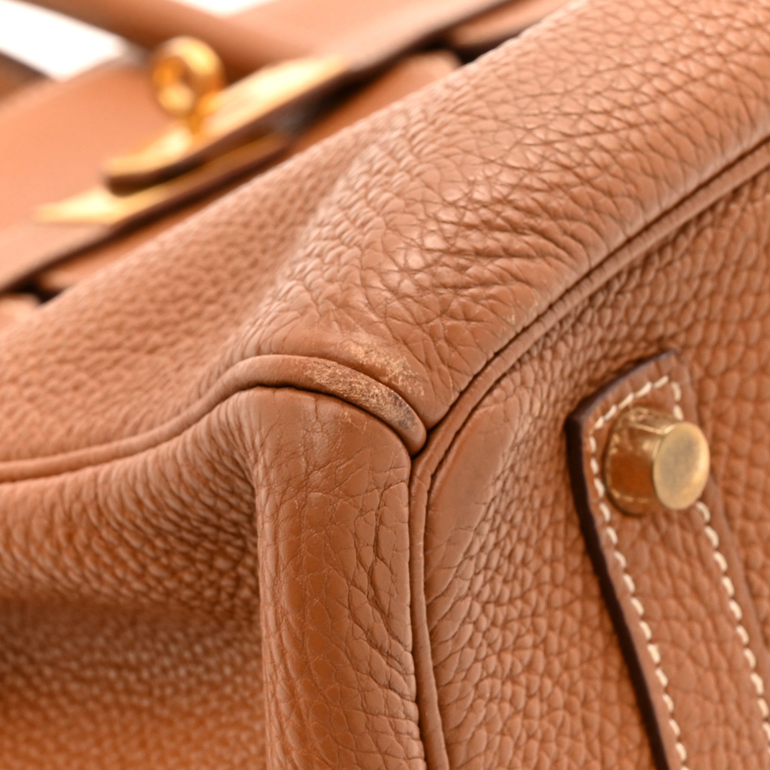 HERMES BIRKIN 35 GOLD TOGO GOLD HARDWARE