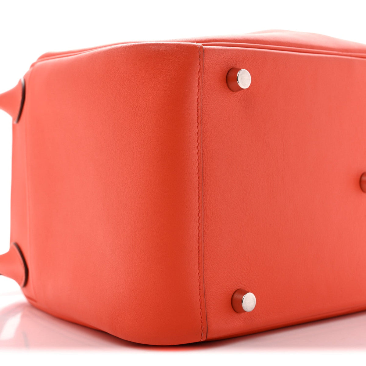 Hermès Lindy 30 Orange Poppy Swift Silver Hardware