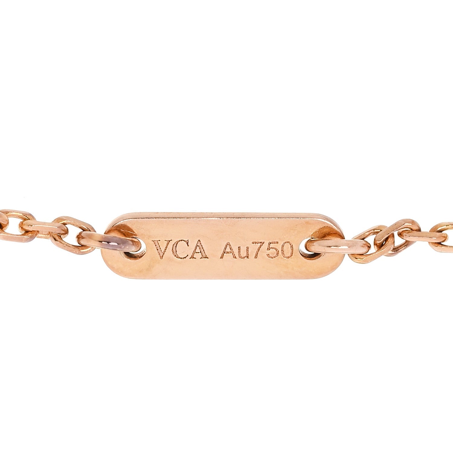 Van Cleef & Arpels 18K Rose Gold Carnelian Sweet Alhambra Heart Bracelet