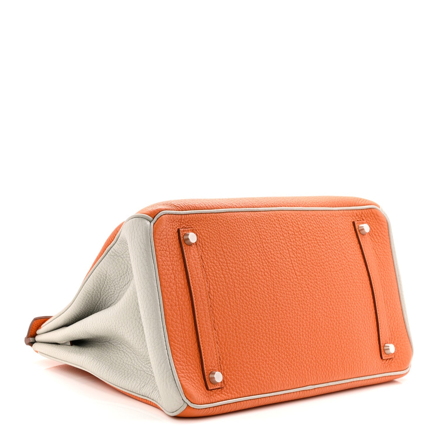 エルメス バーキン 35 HSS パーソナルオーダー Orange Gris Perle トゴ シルバー金具 HERMES BIRKIN 35 HSS PERSONAL ORDER ORANGE GRIS PERLE TOGO SILVER HARDWARE