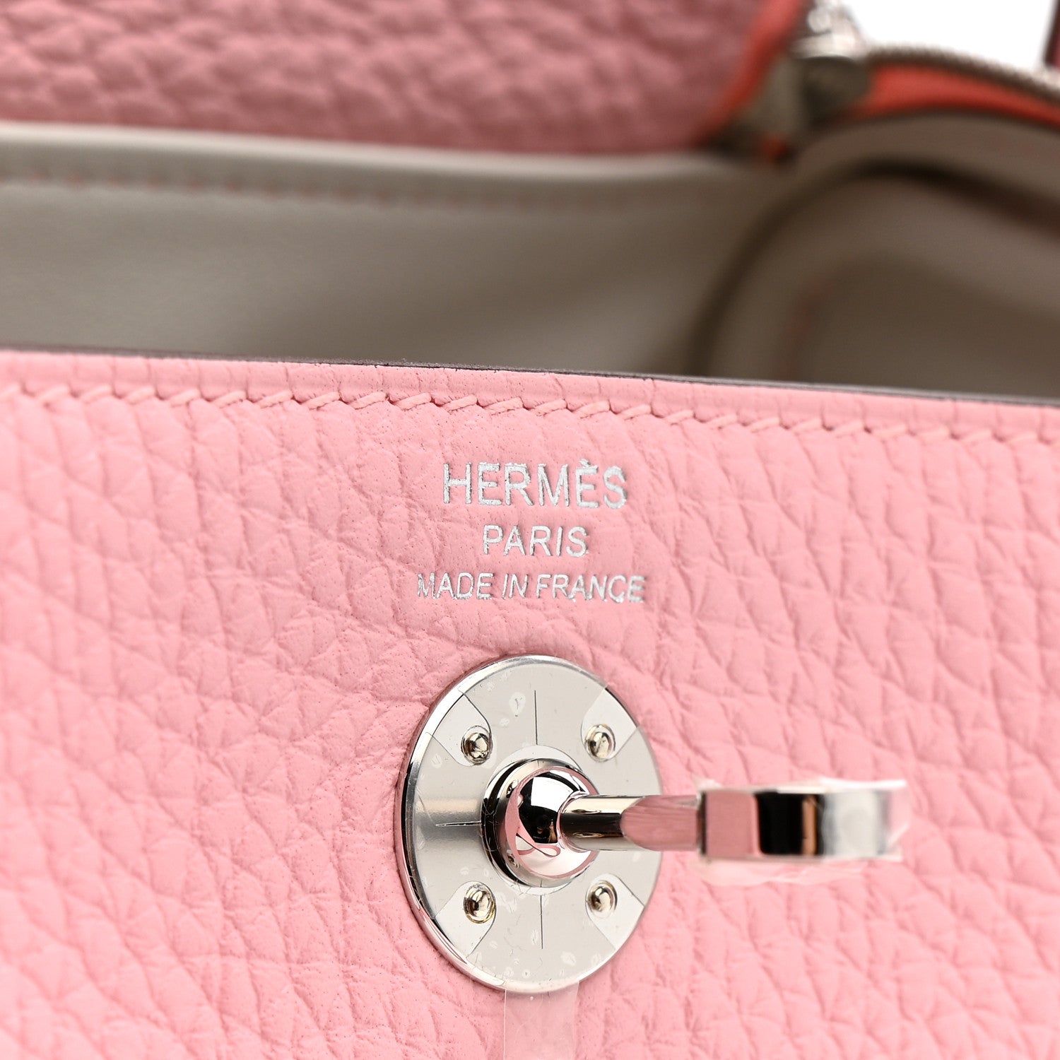 エルメス リンディ 20 ヴェルソ Rose Sakura Gris Perle トリヨンクレマンス シルバー金具 HERMES LINDY 20 VERSO ROSE SAKURA GRIS PERLE TAURILLON CLEMENCE SILVER HARDWARE
